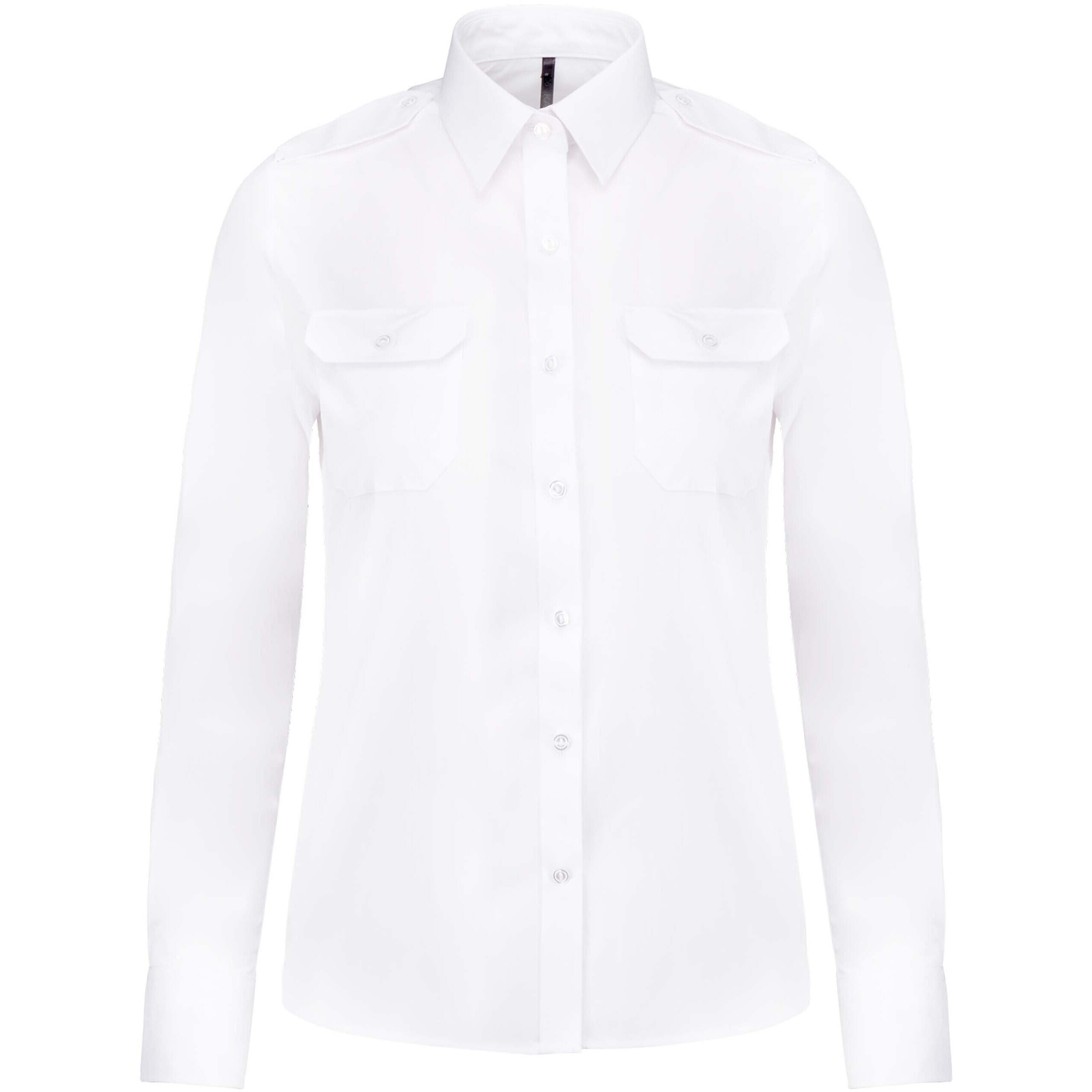 Koszula damska z długim rękawem Kariban Pilote