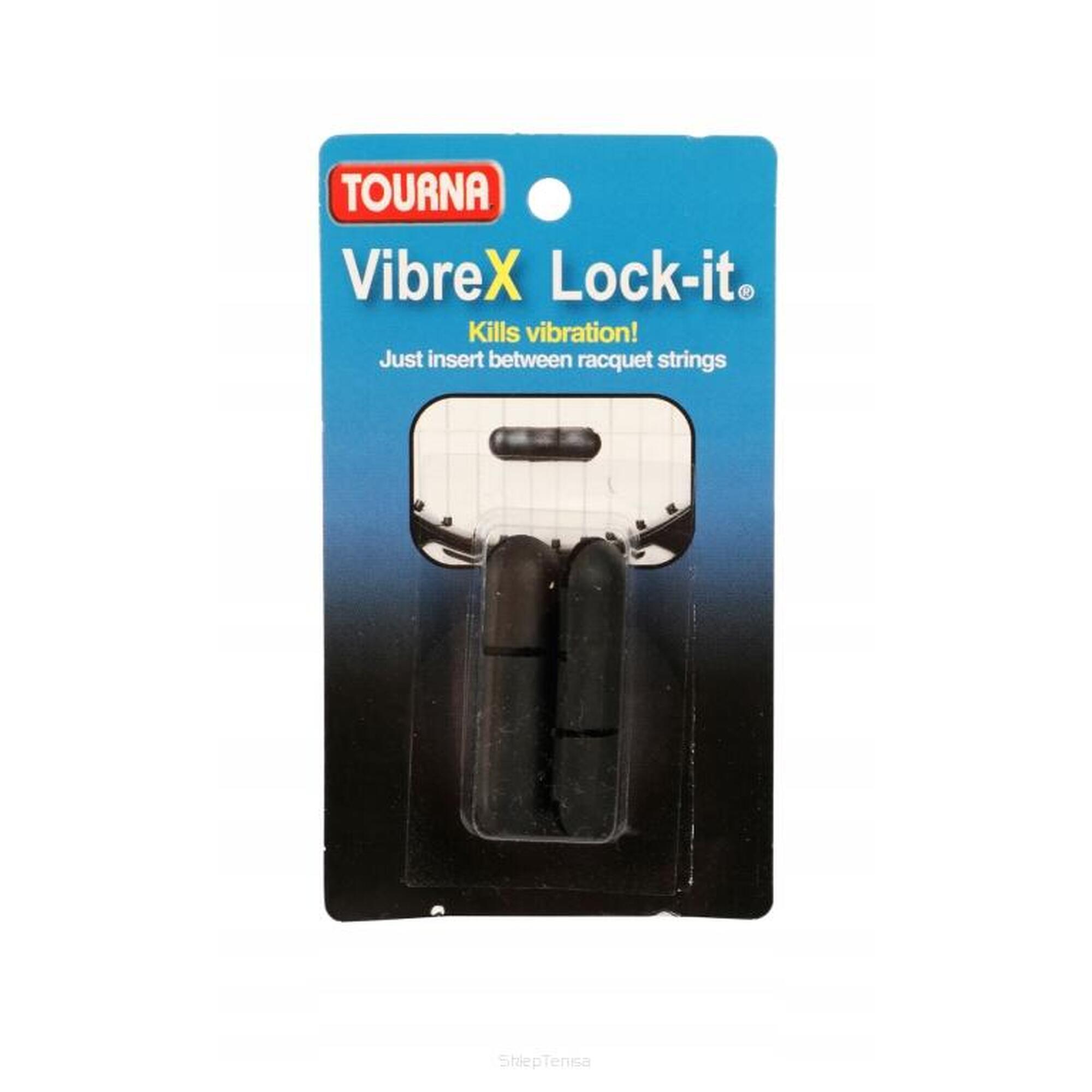 Tłumik tenisowy Tourna Damp VibreX Lock-it czarny