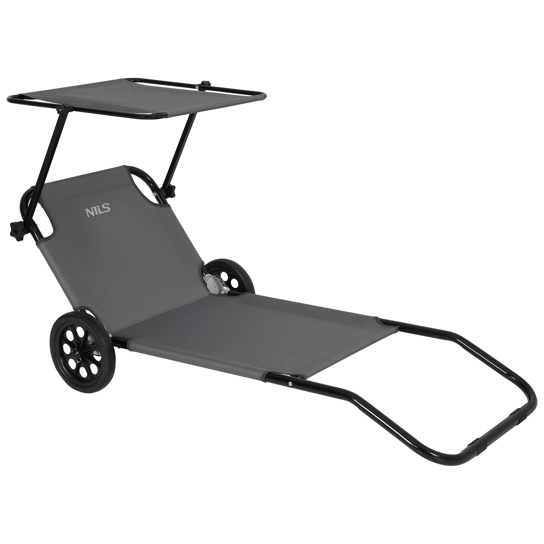 Leżak na kółkach z daszkiem Nils NC3307