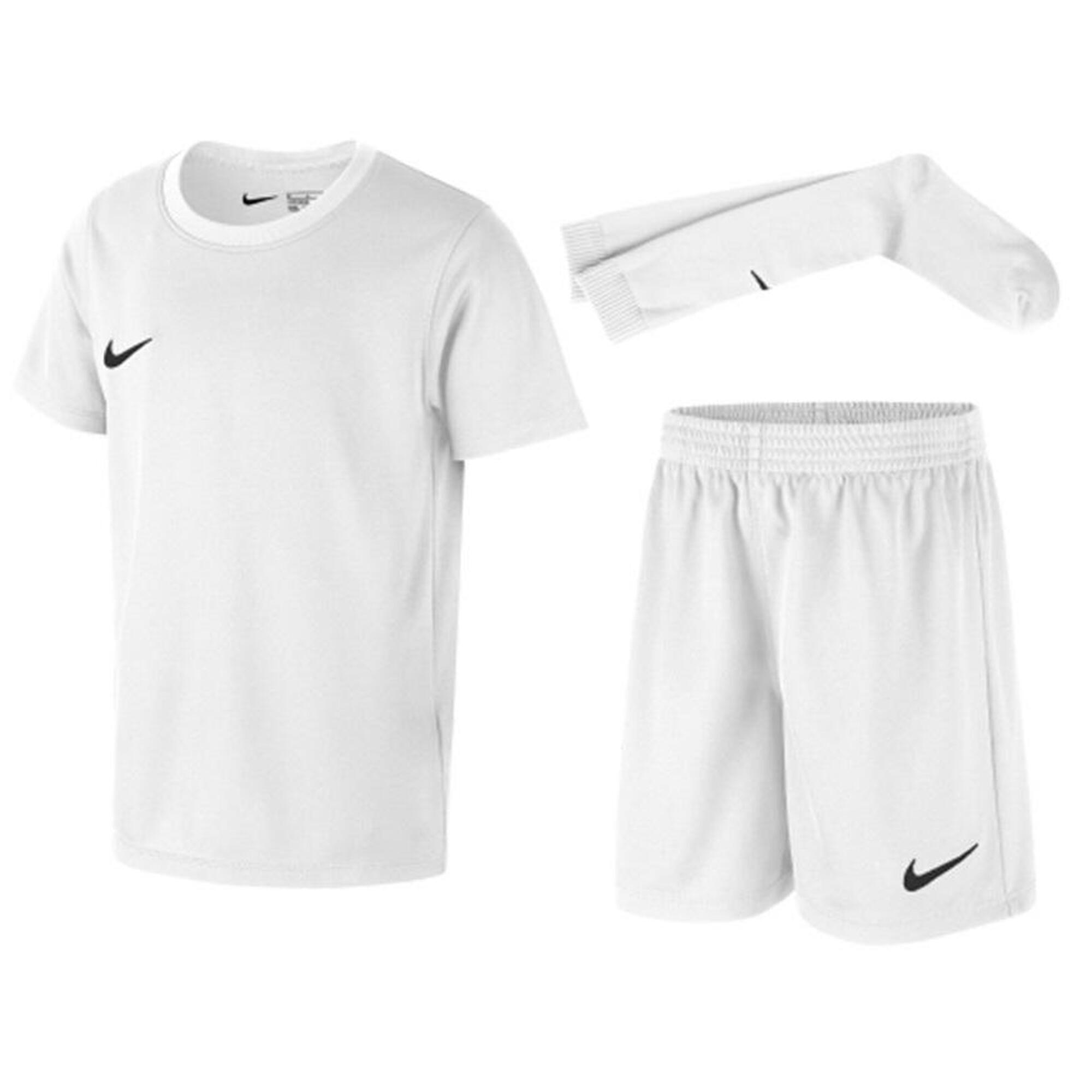 Strój piłkarski dla dzieci Nike Park 20 Dri-Fit komplet koszulka spodenki getry