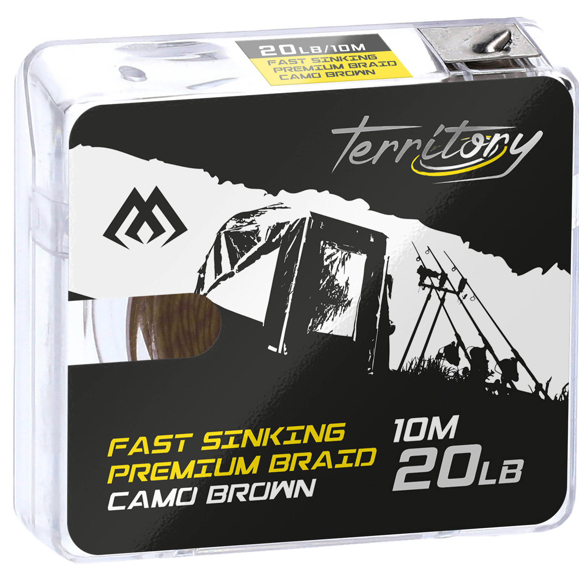 Plecionka Przyponowa Mikado Fast Sinking Premium Brązowy Camo 30 Lbs 10 M