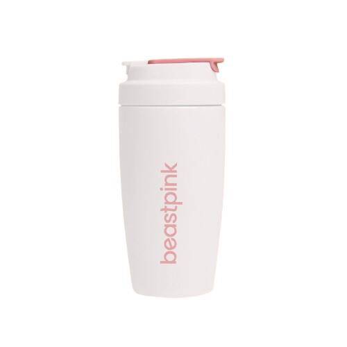 Kubek termiczny 500 ml White BeastPink