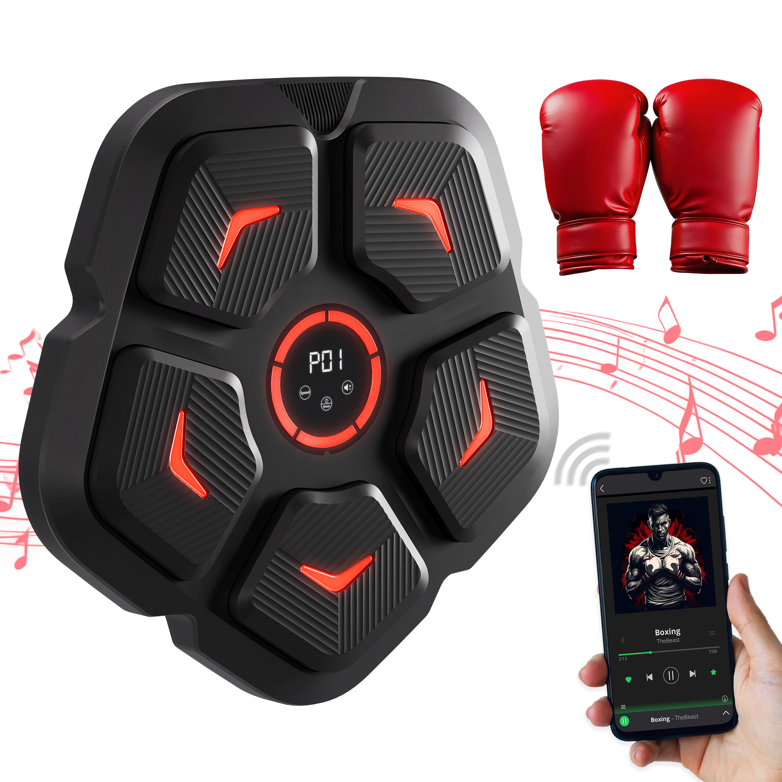 Interaktywna tarcza do boksu dla dzieci Beat 30