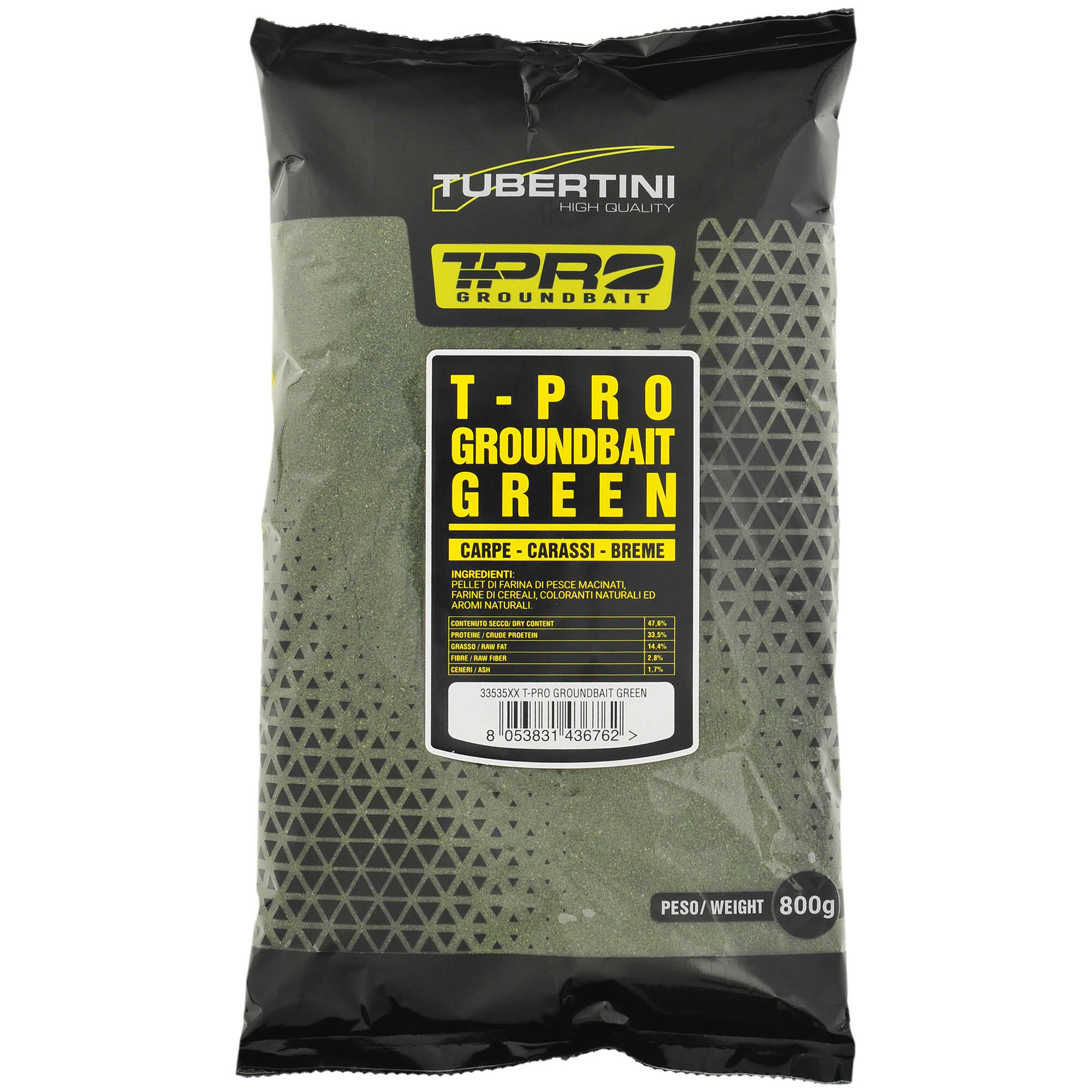 Zanęta Tubertini T-Pro Groundbait Green 800G