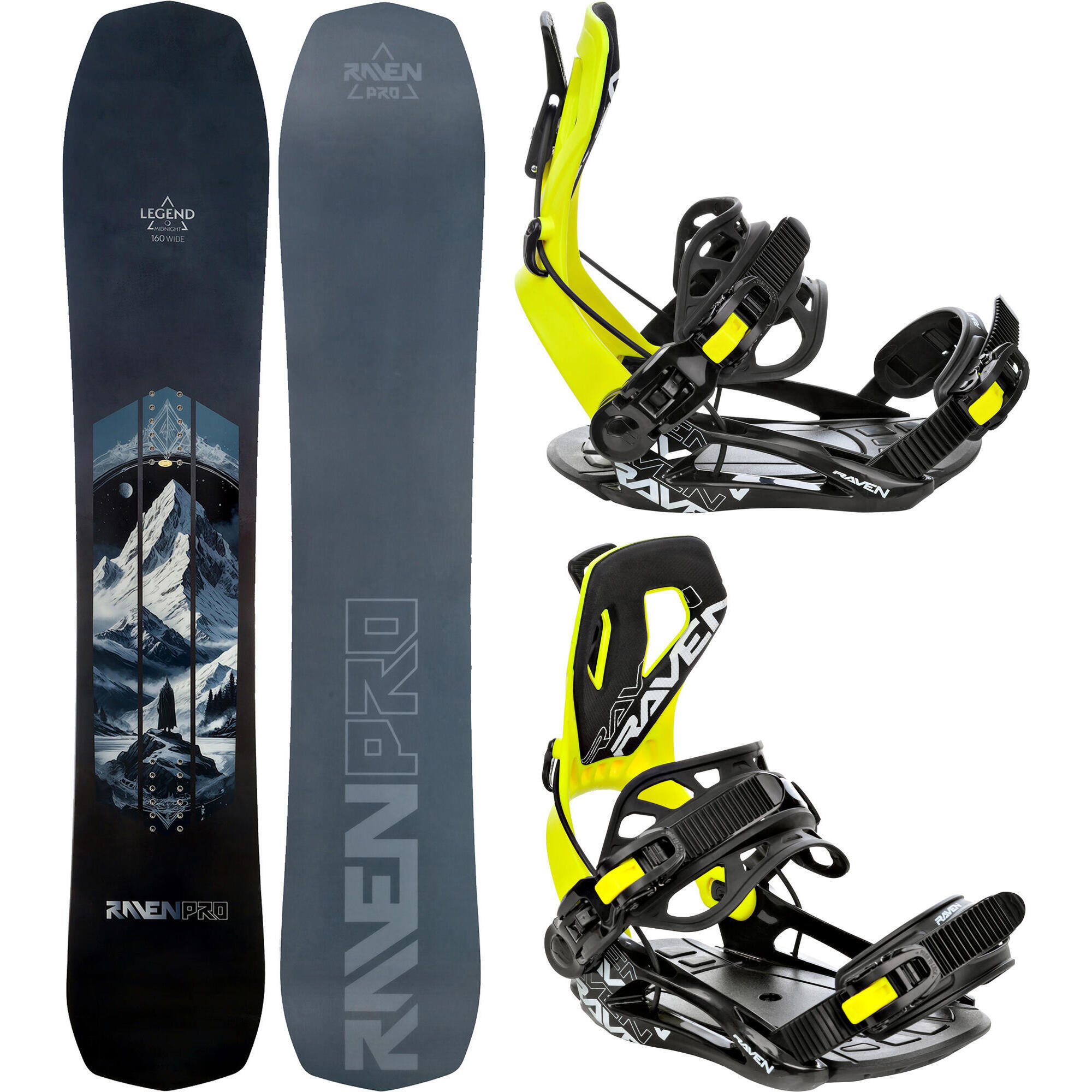 Zestaw Deska snowboardowa Raven PRO Legend + wiązania Raven FTM450