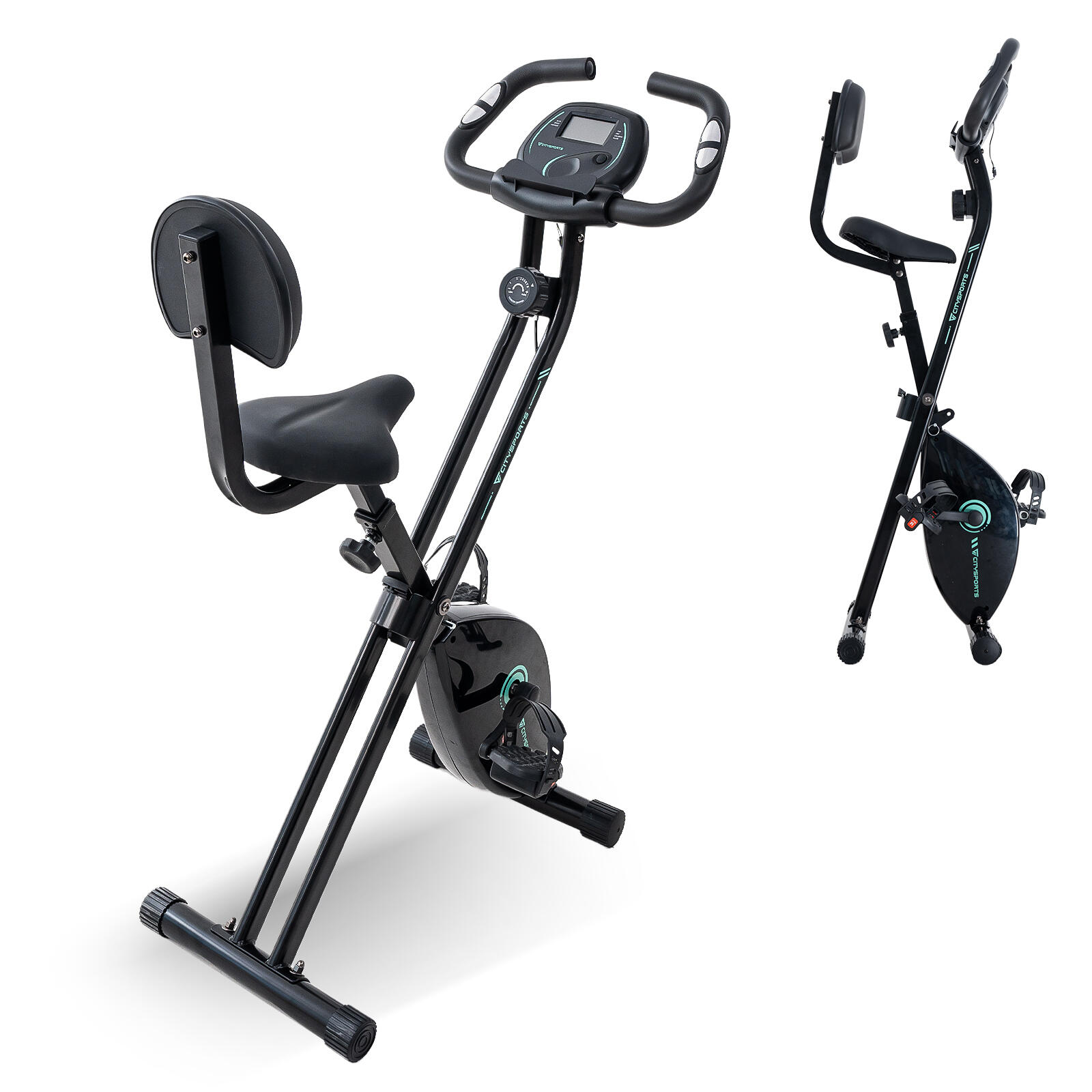 Składany rower treningowy, X-Bike, magnetyczny, 8 poziomów oporu