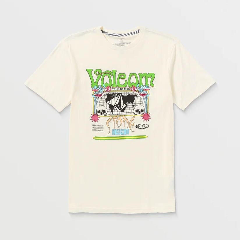 Koszulka Volcom Worldly off white
