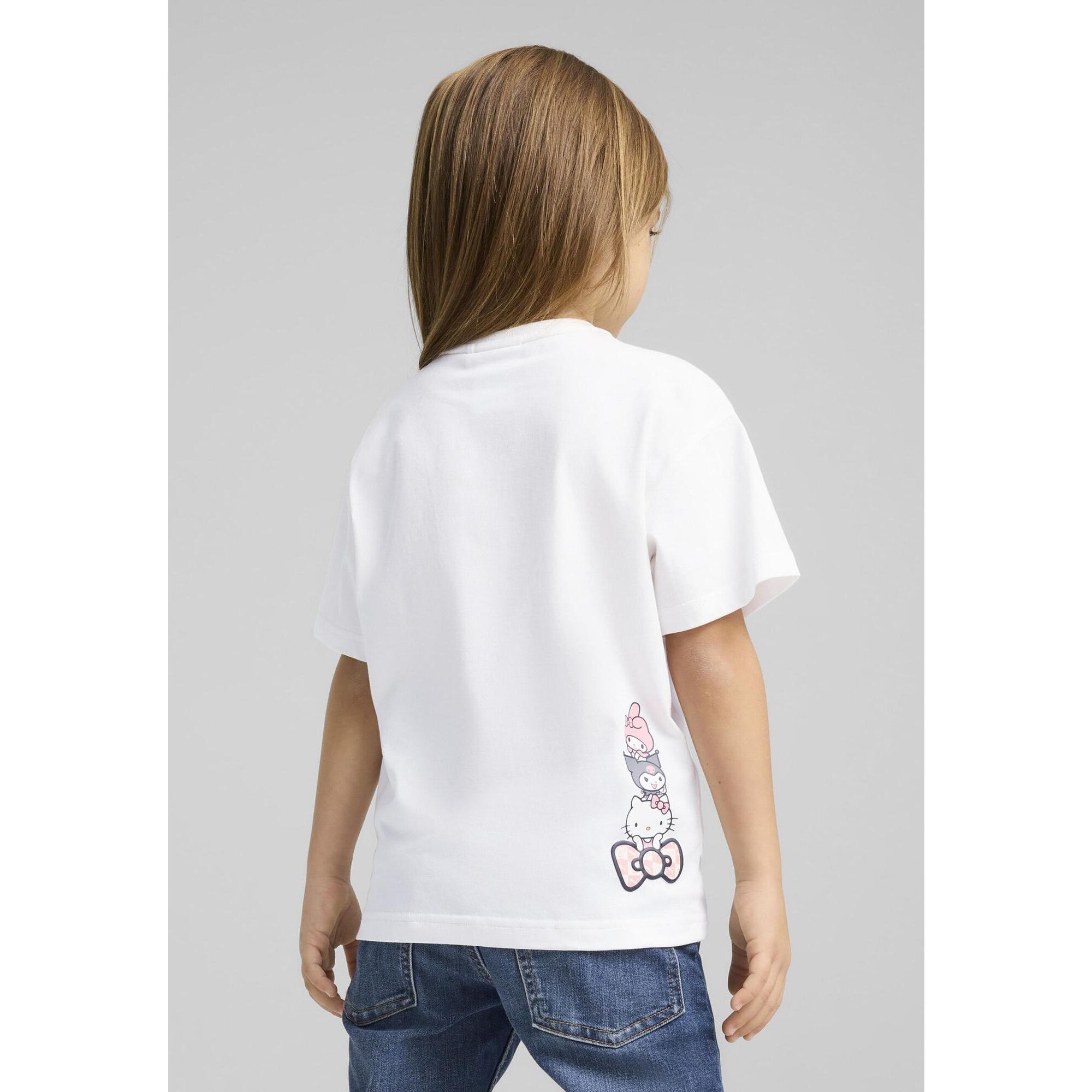 Dziecięca luźna koszulka PUMA x HELLO KITTY AND FRIENDS z grafiką PUMA White