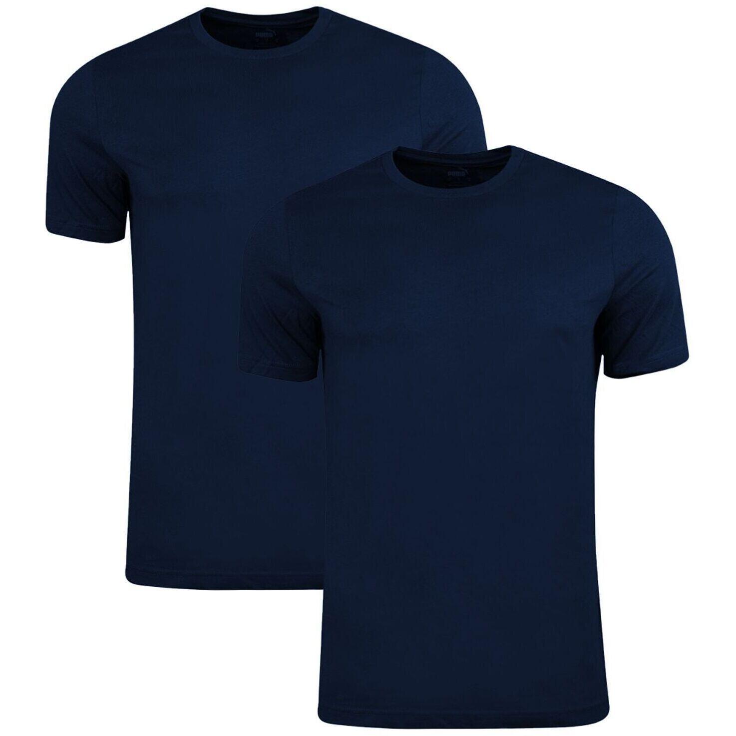 Koszulka dla dzieci Puma Junior Base T shirt Navy 2 pack