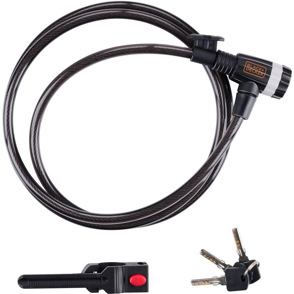 Zapięcie rowerowe Black + Decker na zamek 10x1800mm