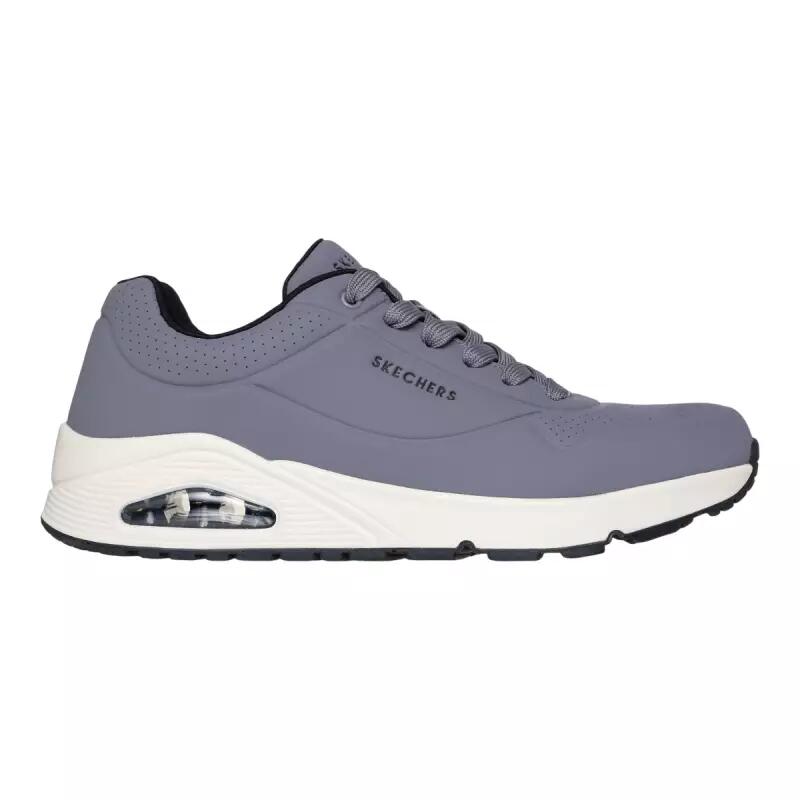 Baskets Homme UNO - STAND ON AIR Gris Skechers