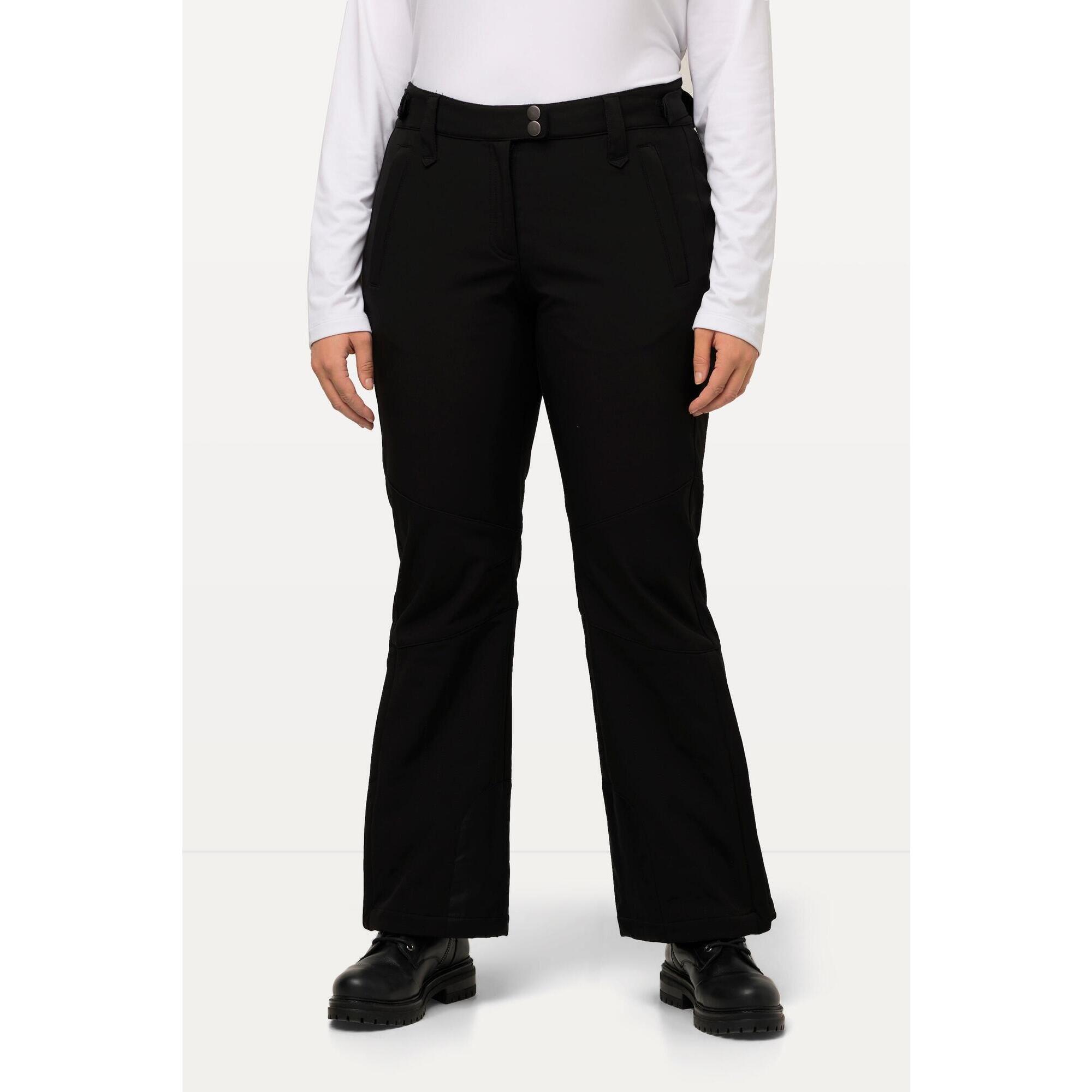 Damskie Spodnie softshell wodoodporne pasek na rzep osłona przeciwśnieżna