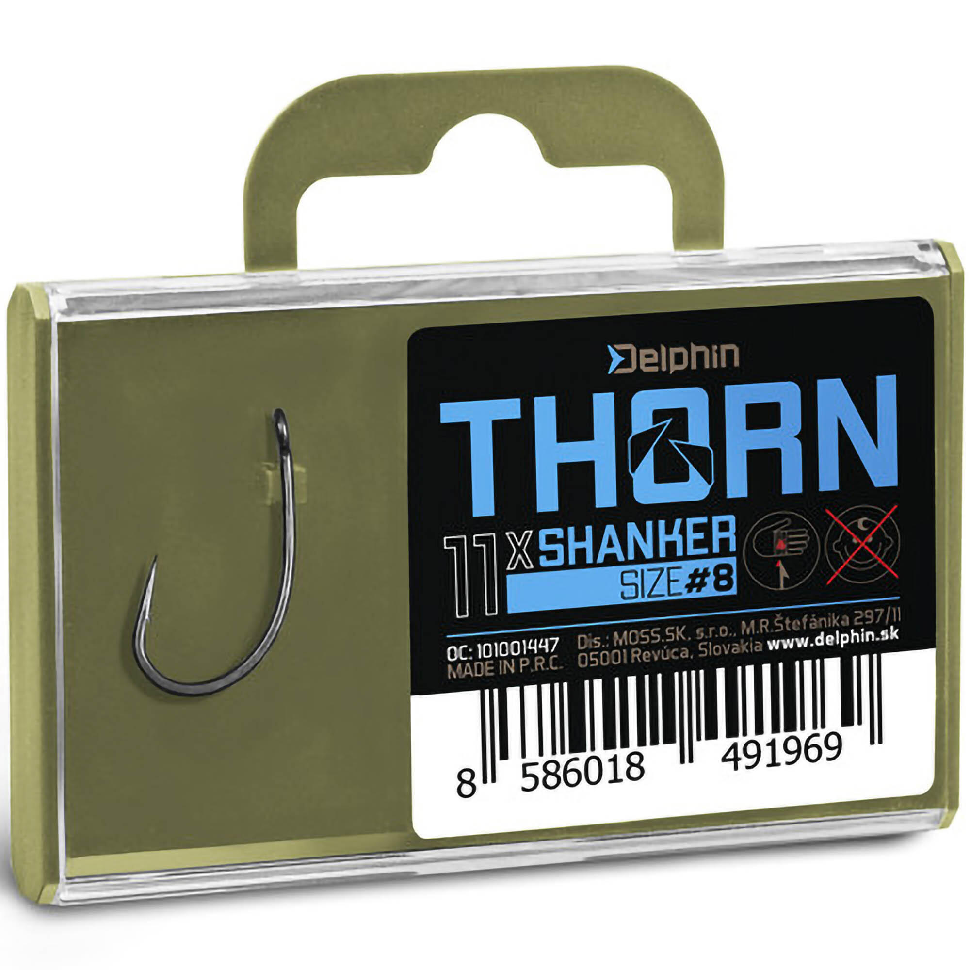 Haczyki Karpiowe Delphin Thorn Shanker 11X R. 6