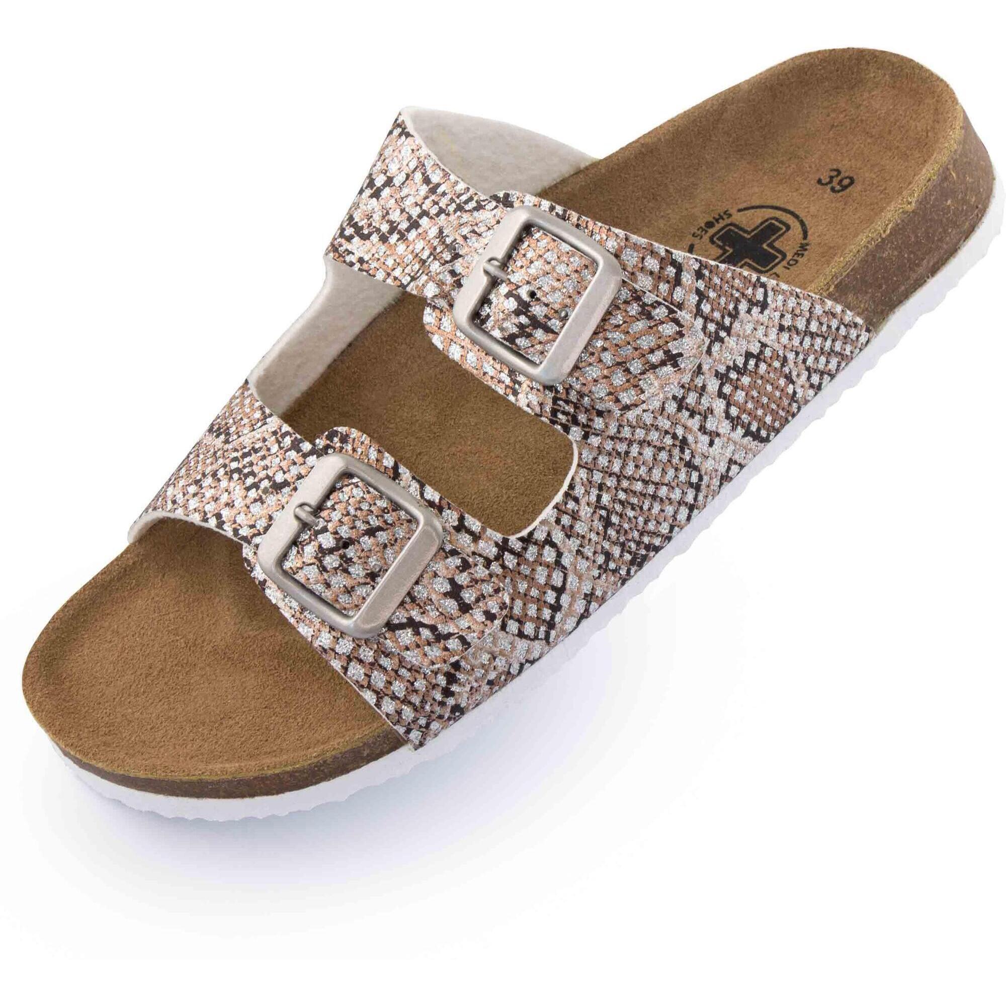 Mediline Arco Snake Silver — Damskie Kapcie, Komfort i Wsparcie