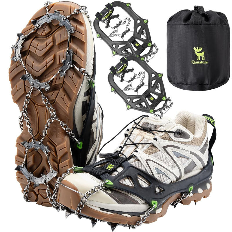 Raczki turystyczne na buty dla dorosłych antypoślizgowe kolce Qunature QN230