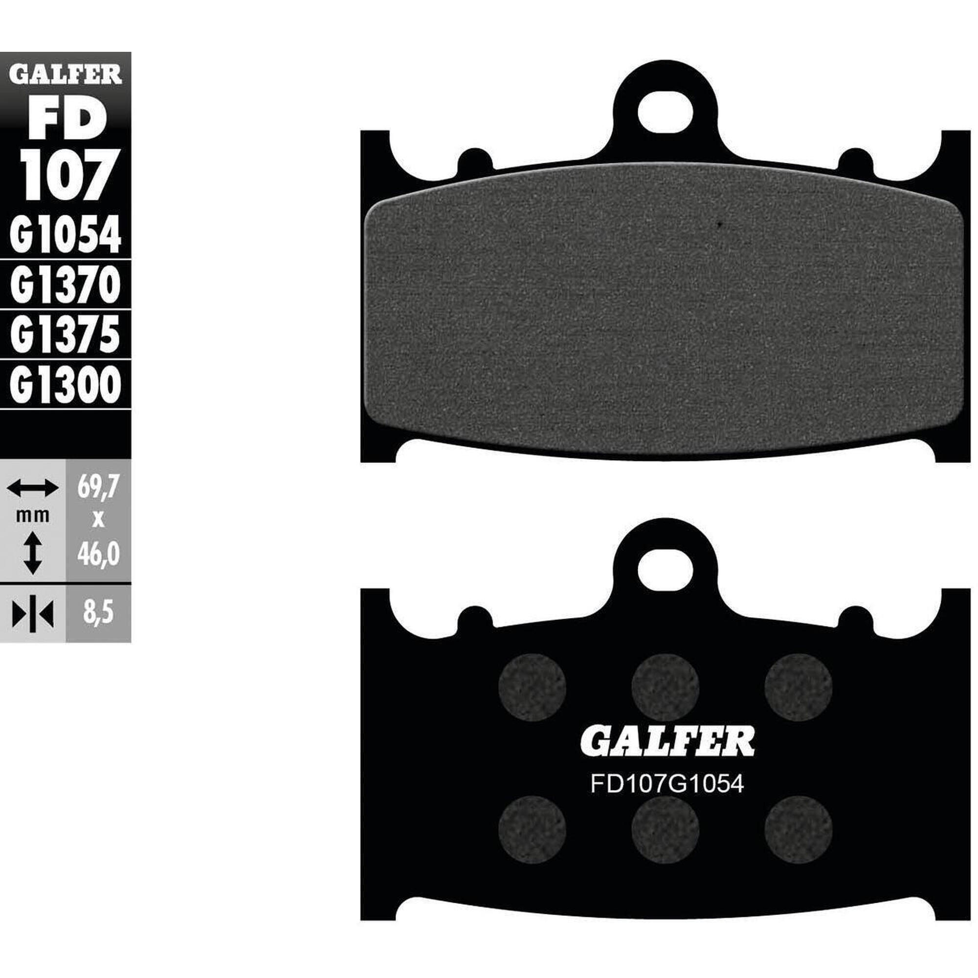 Organiczne klocki hamulcowe Galfer FD107 G1054