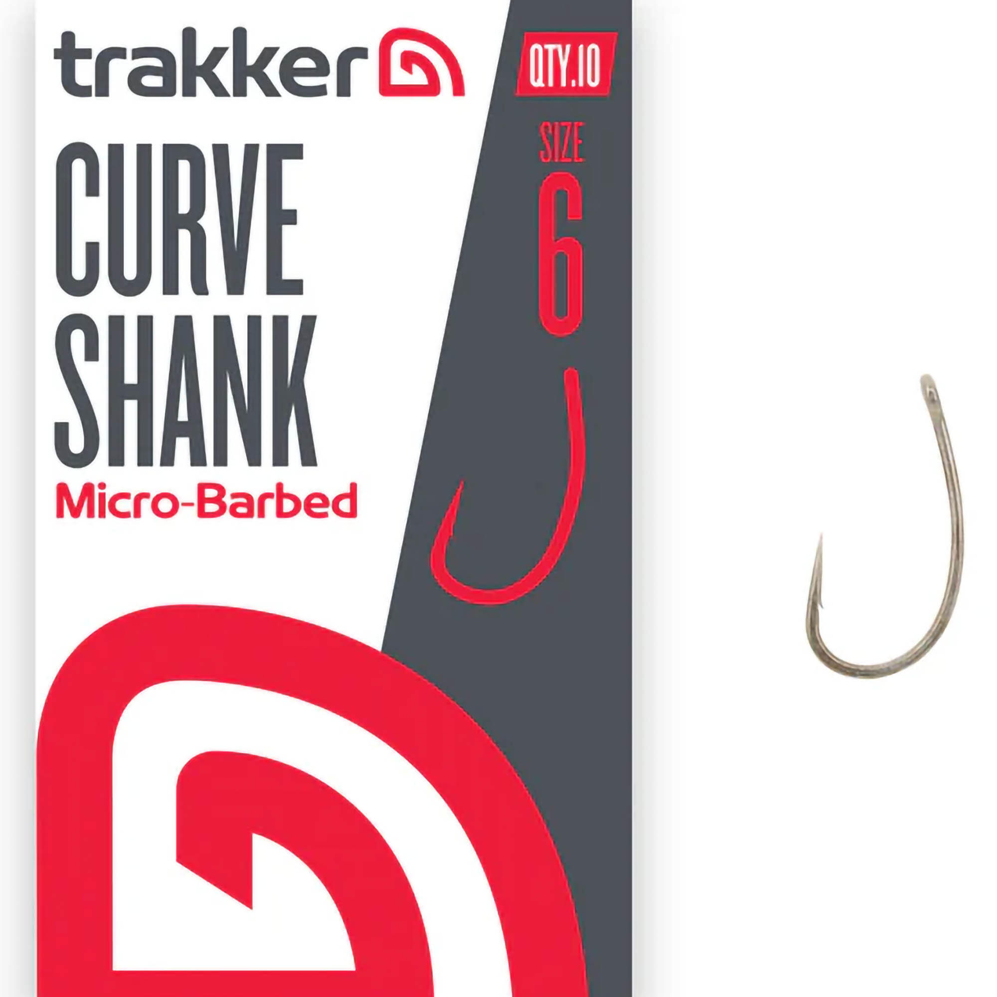 Haczyki Karpiowe Z Zadziorem Trakker Curve Shank Hooks Micro Barbed R. 6