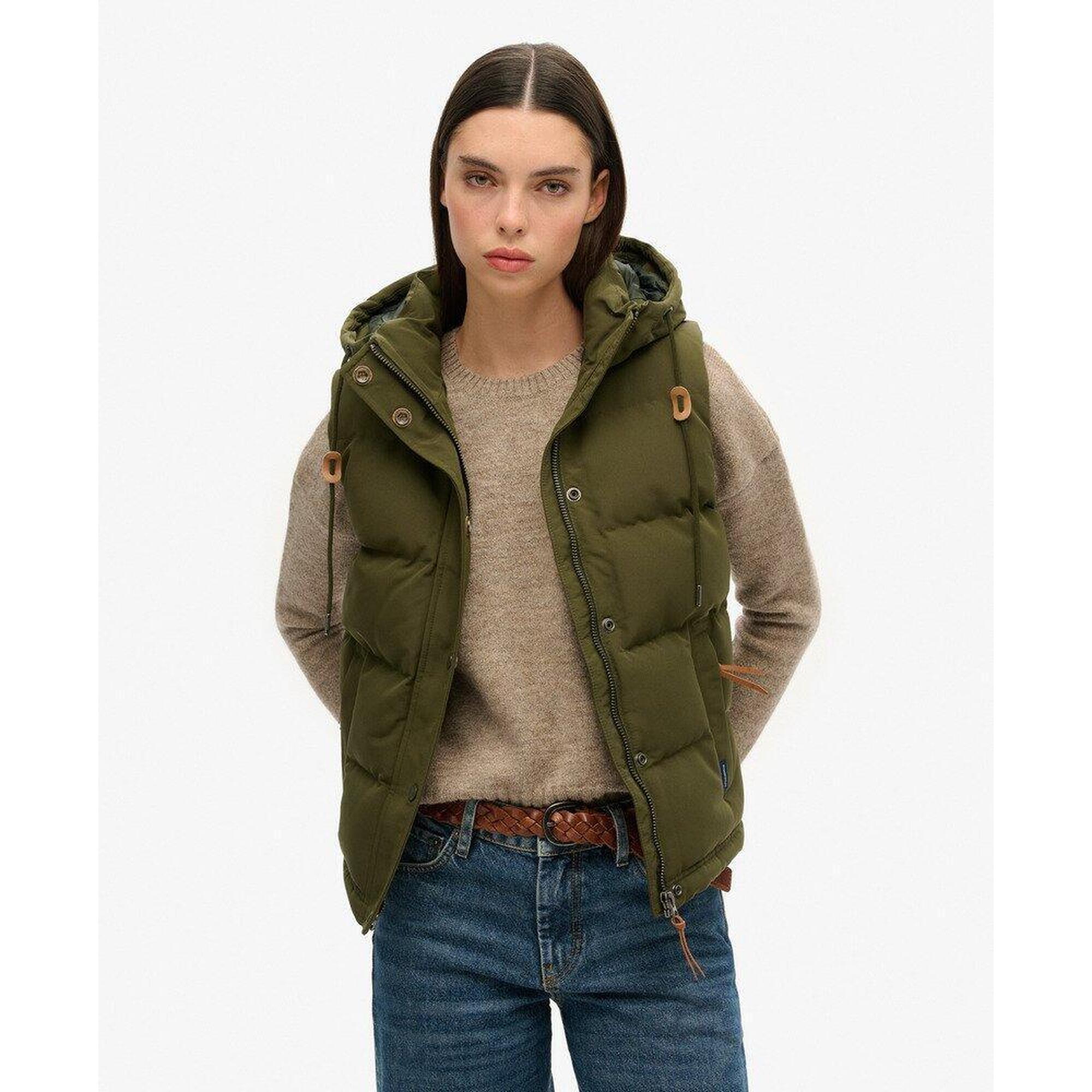 Kamizelka pikowana z kapturem Everest od SUPERDRY