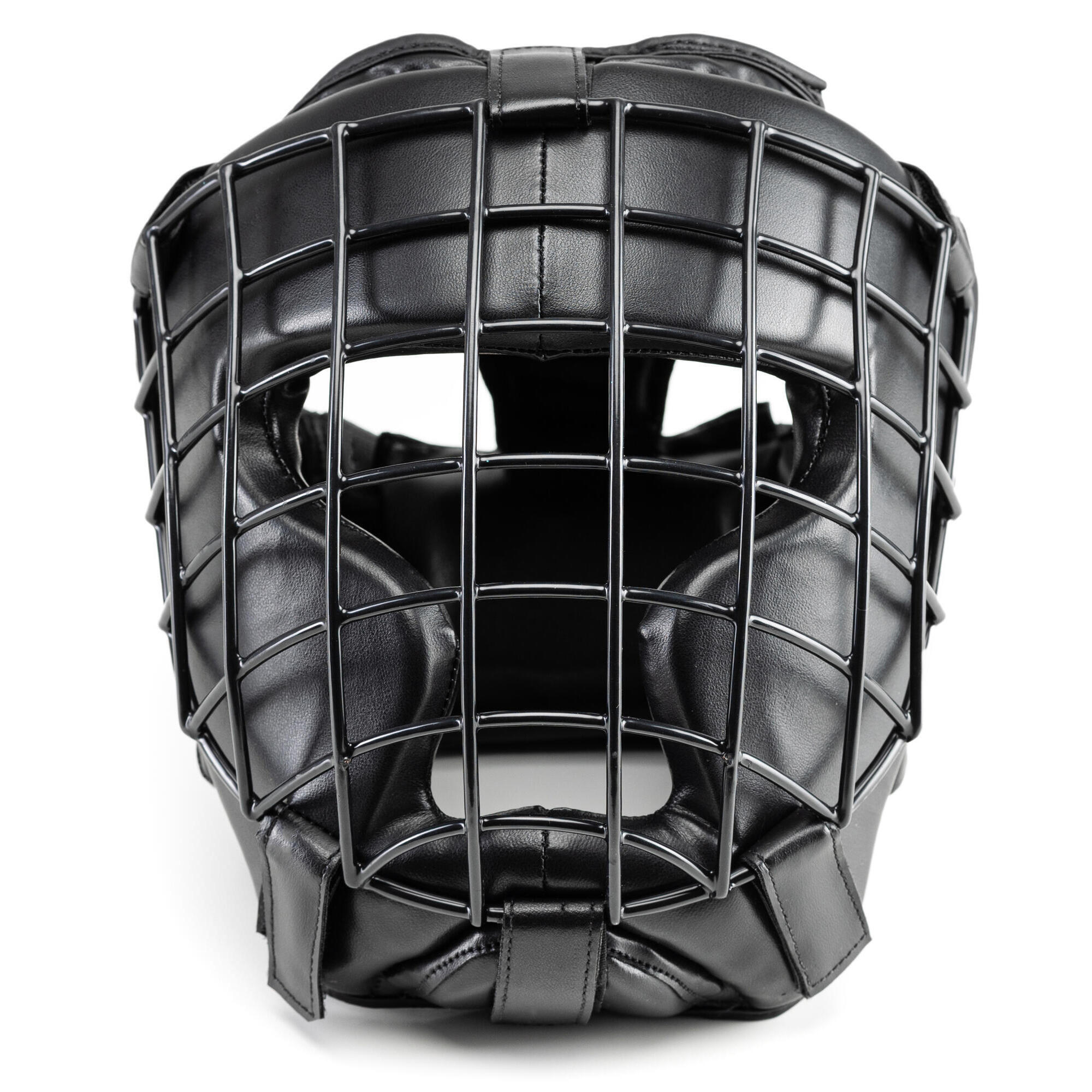 Kask bokserski Evolution Professional Equipment z kratą metalową Black