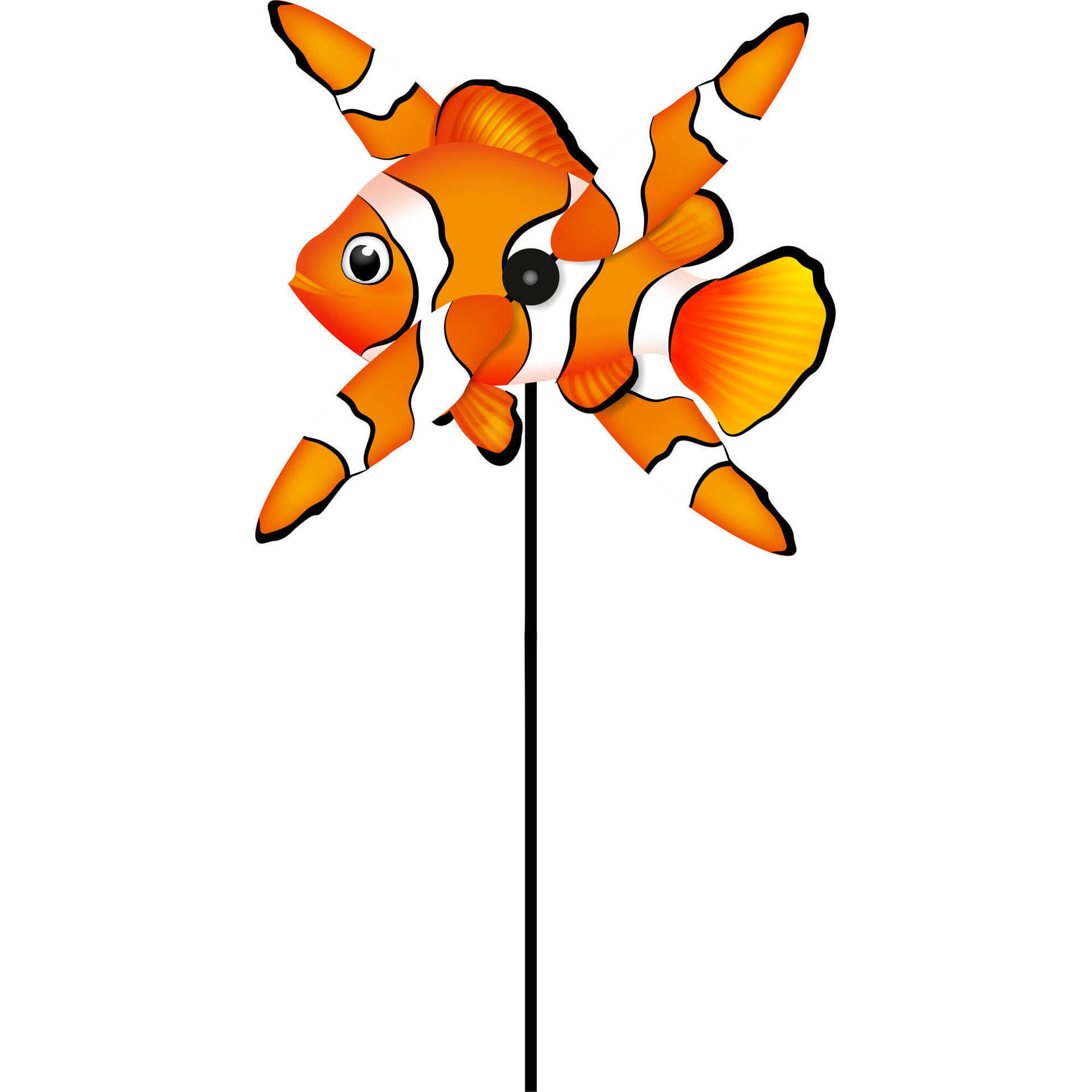 Chorągiewki pogodowe HQ Paddle Spinner Clownfish 100726 Pomarańczowy 49 x 117 cm