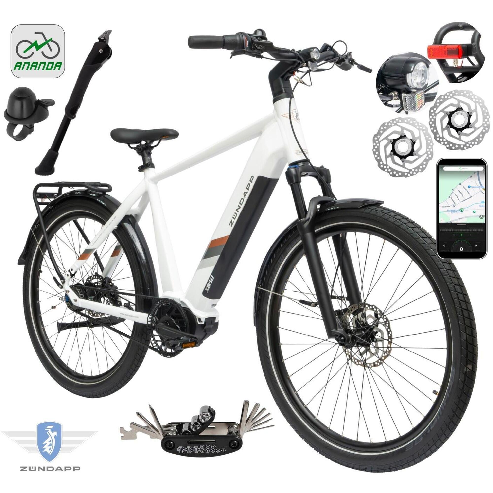 Rower Elektryczny Męski Miejski 27,5" SHIMANO Nexus 2025 LCD 250W Aplikacja