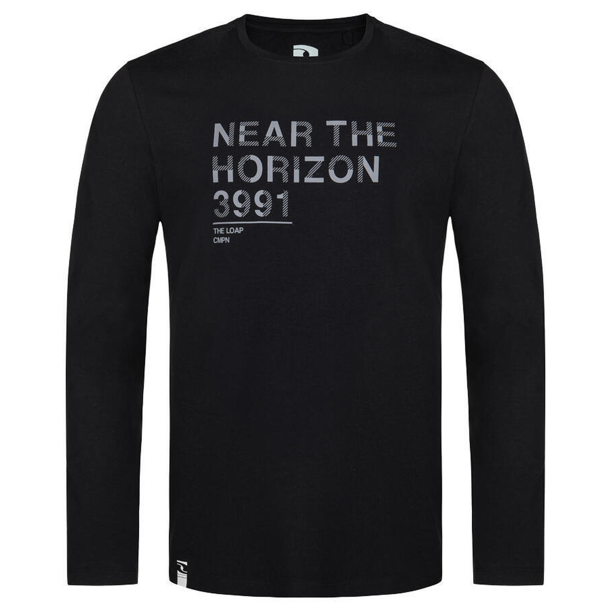 Męska koszulka T-shirt Alfons Black M - Bawełniana i casualowa