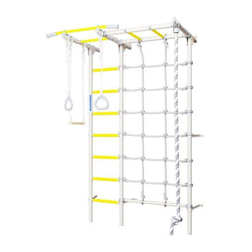 drabinka gimnastyczna Wallbarz Funny Monkey 5W srebrno-żółta