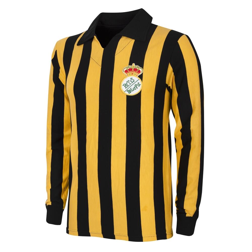 Koszulka retro piłkarska dla dorosłych - Real Betis 1915 - Czarny / Żółty