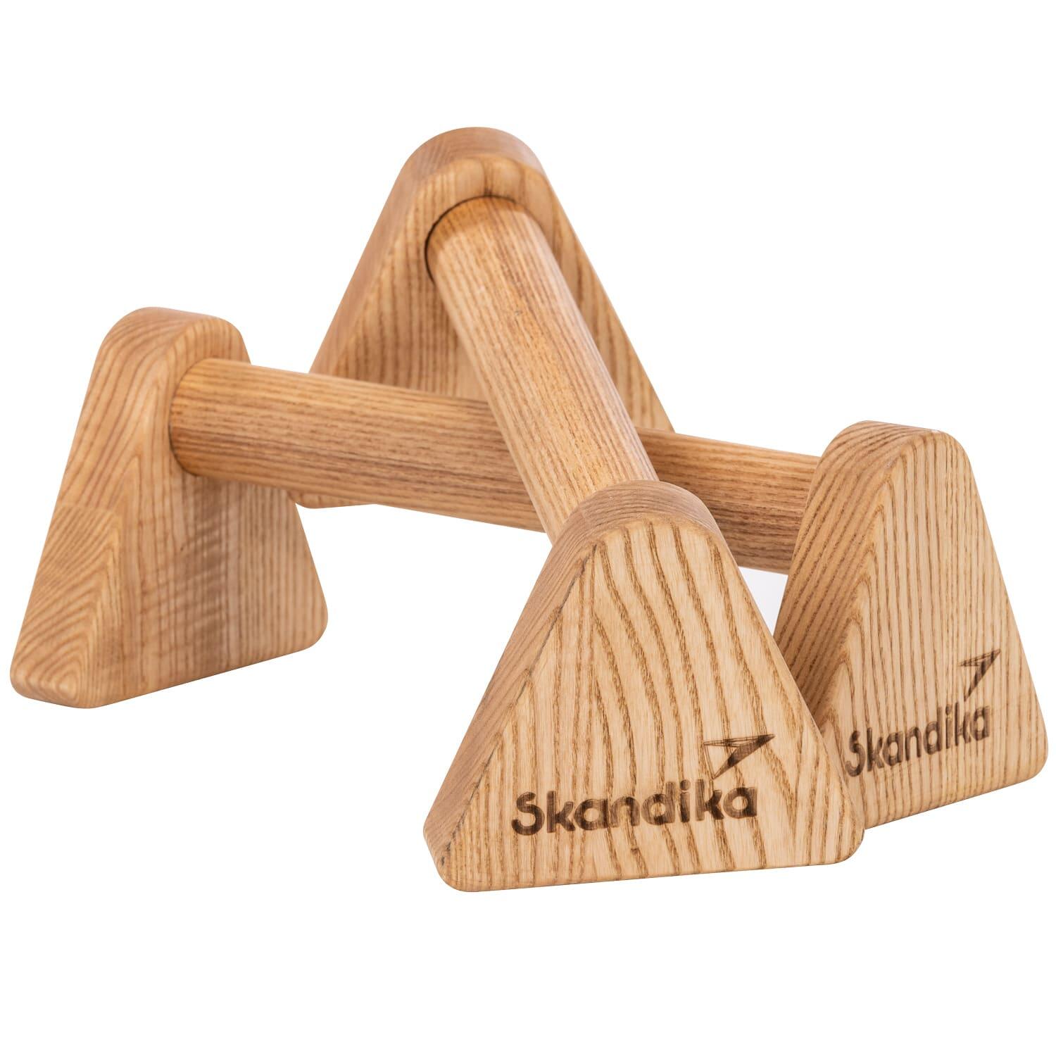 Uchwyty, podpórki do pompek, drewniane paraletki Vira, zestaw 2 sztuki