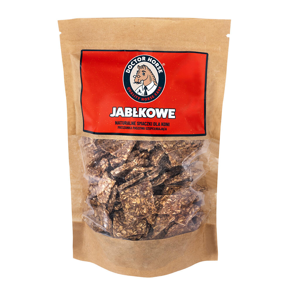 Jabłkowe – Naturalne Smaczki z Cynamonem dla Koni 1L | Doctor Horse x Końska Cuk