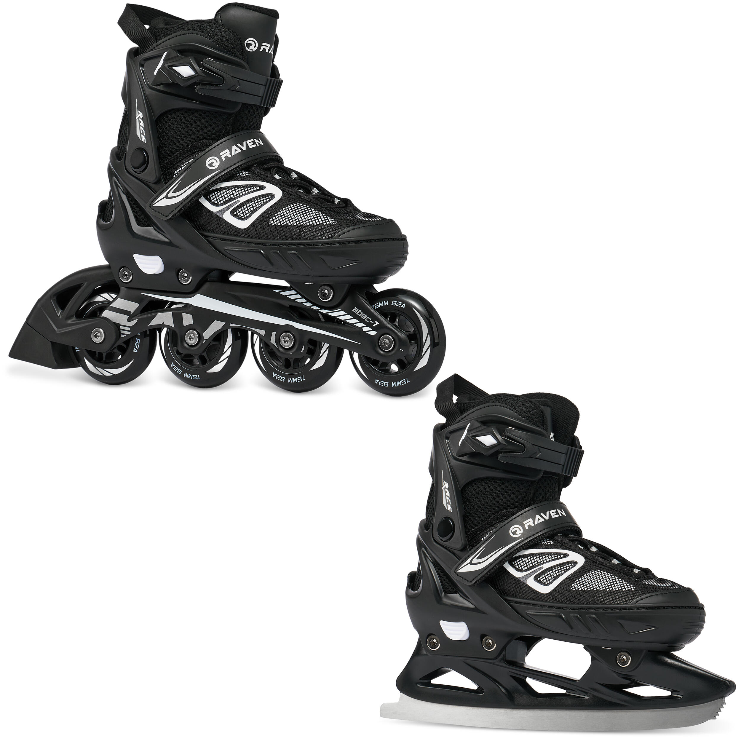 Rolki Łyżwy Regulowane 2w1 Raven Advance