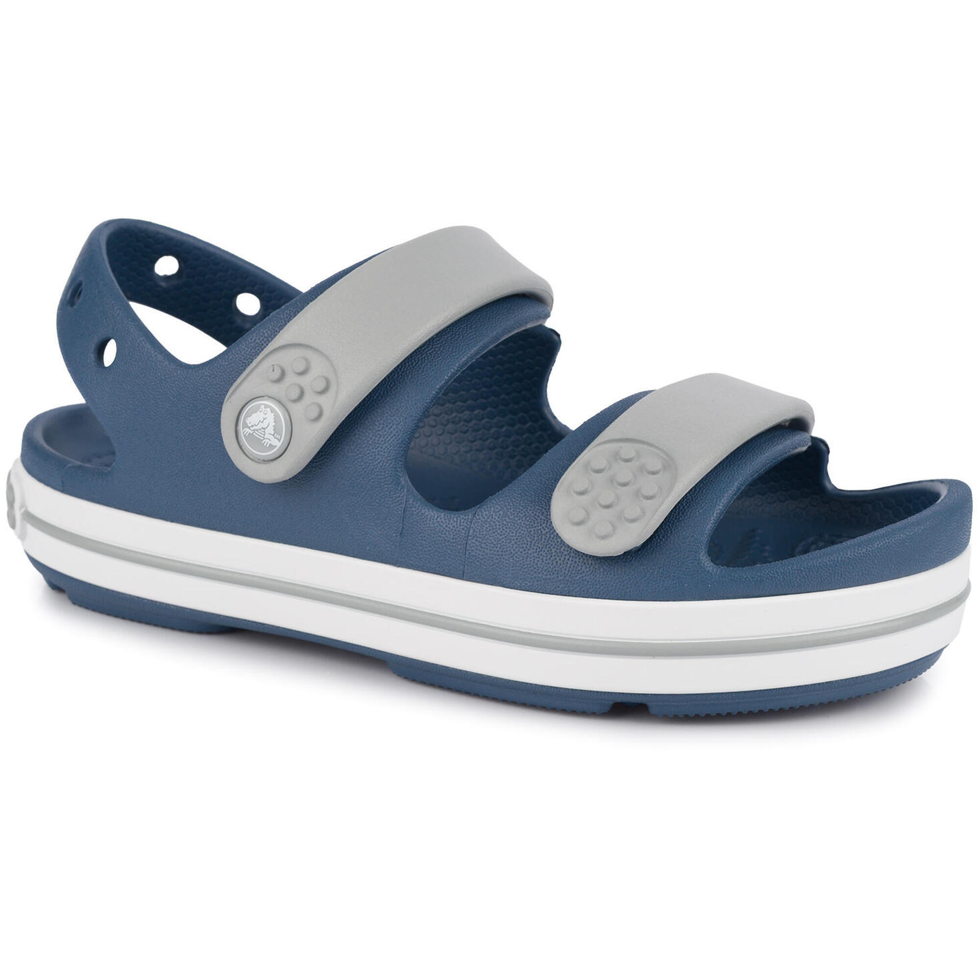 Dziecięce sandały na rzepy niebieskie CROCS Crocband Cruiser