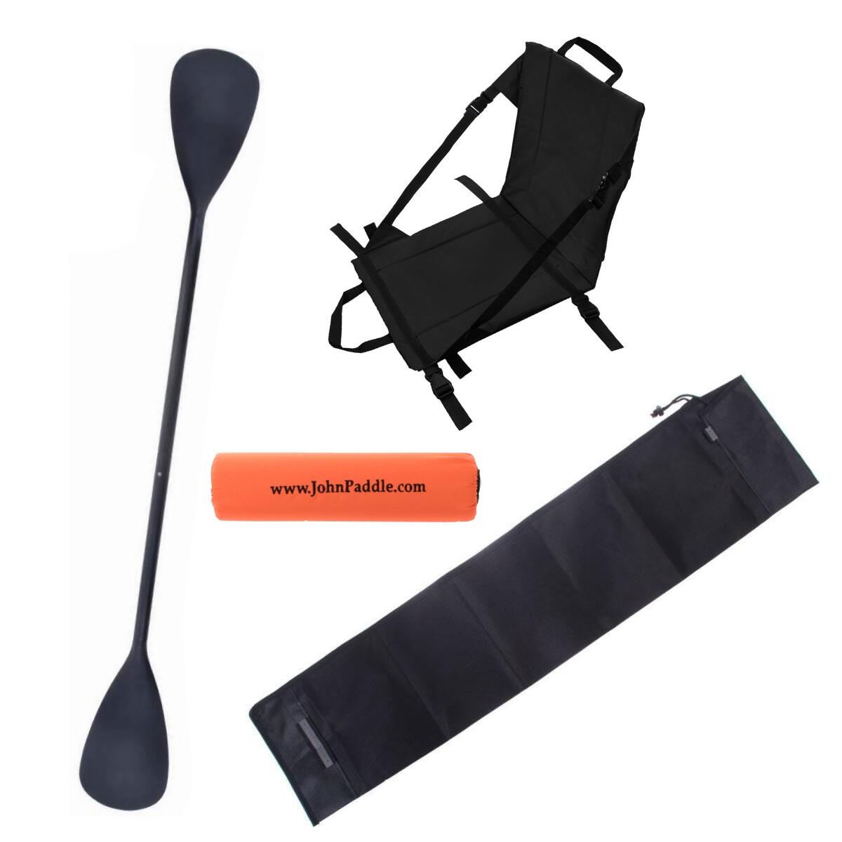 Zestaw 225cm + Siedzisko Kajakowe John Paddle + pokrowiec + odbijacz
