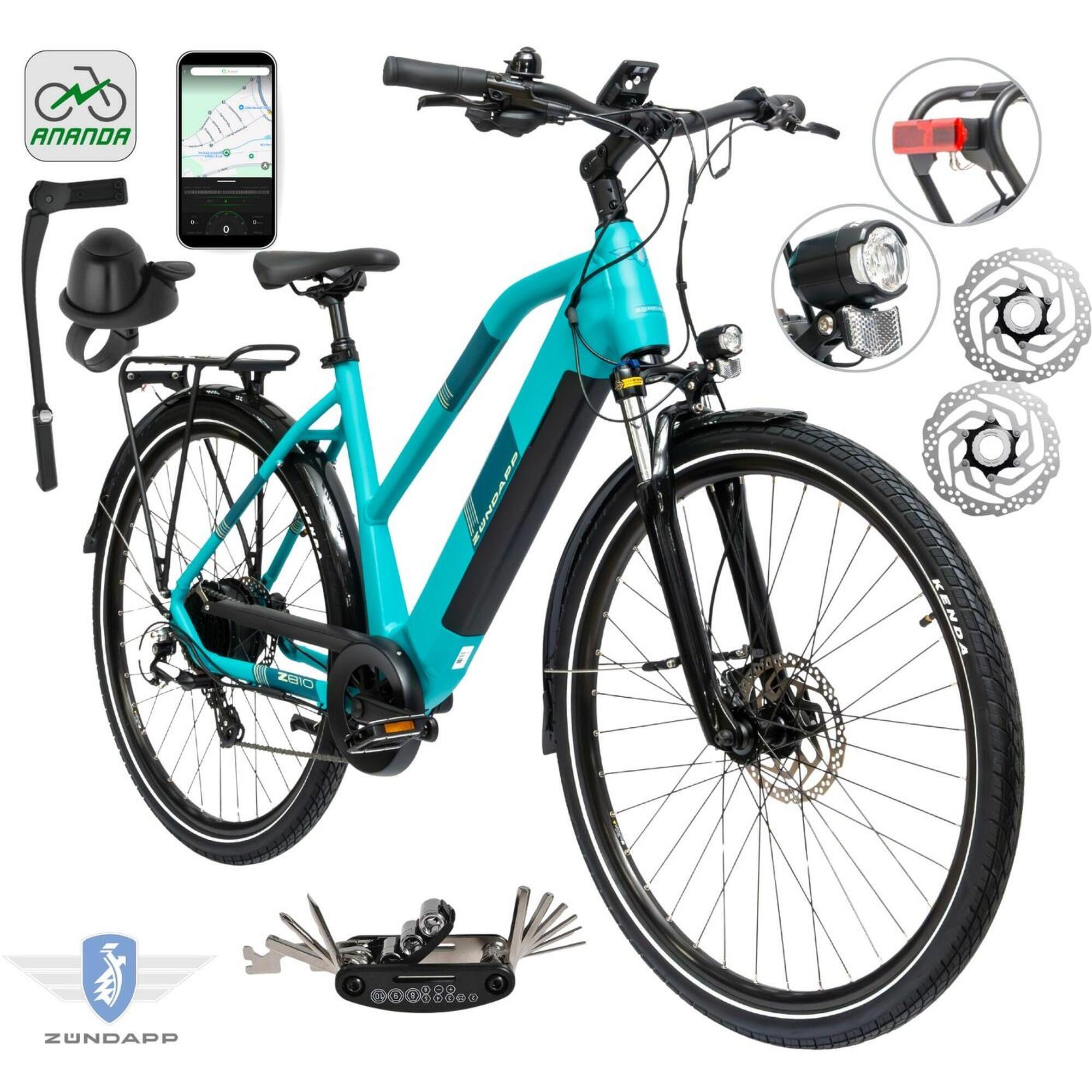 Rower Elektryczny Damski Trekkingowy 28" SHIMANO Aplikacja 2025 LCD 250 W