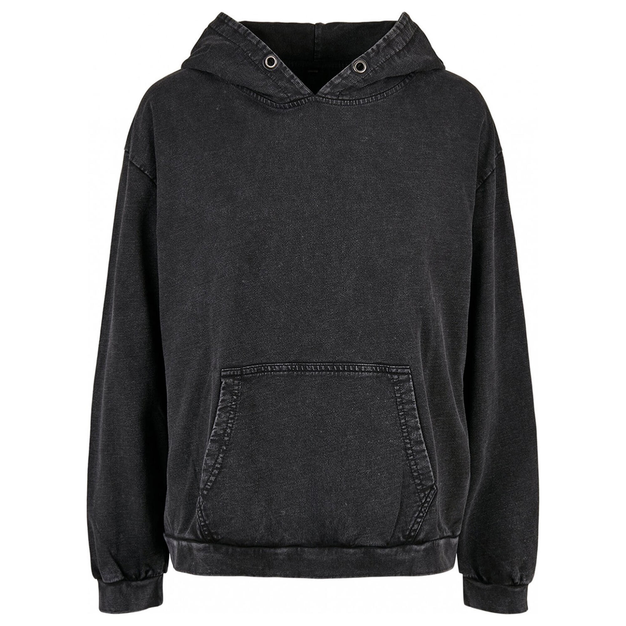 Damska Bluza Z Kapturem Acid Wash Oversized Hoodie