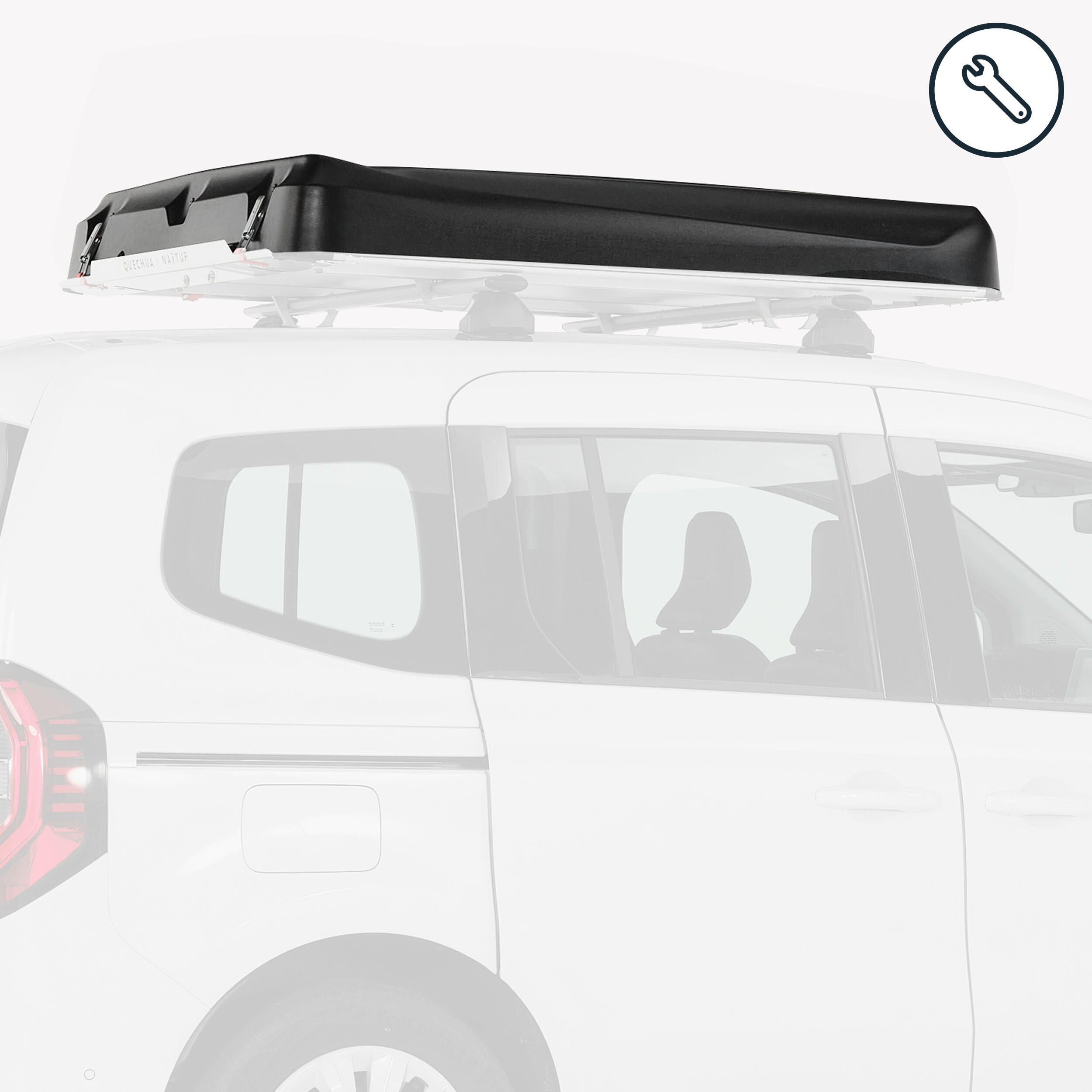 Skorupa i nity do namiotu dachowego Quechua X NaïtUp Fresh & Black 2-os.