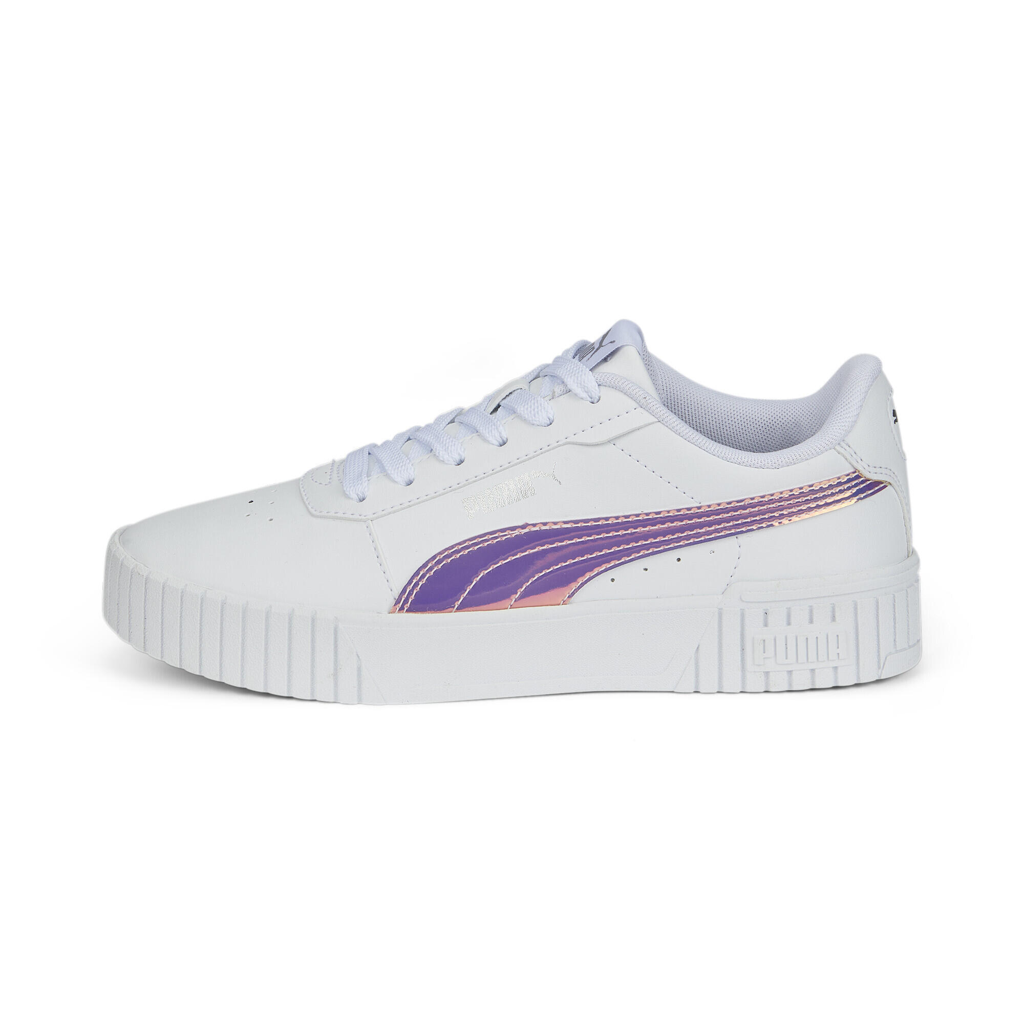 Młodzieżowe sneakersy Carina 2.0 Holo PUMA White Silver Gray