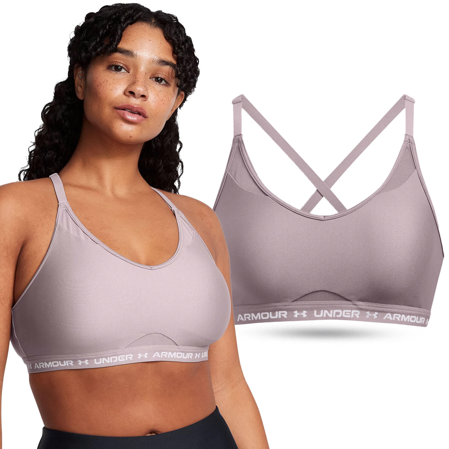 Stanik sportowy damski treningowy Under Armour biustonosz sportowy