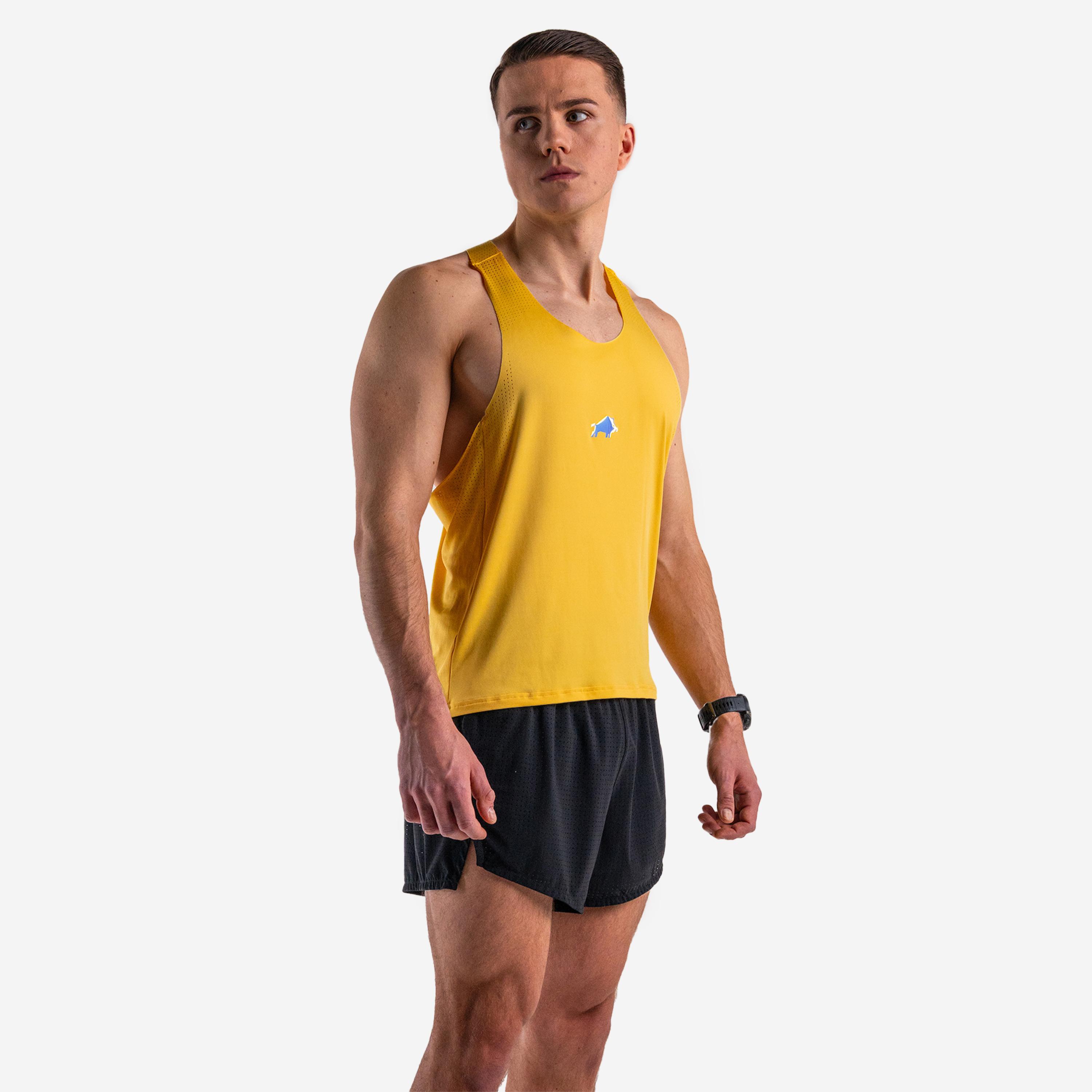 Tank top DZIK® PRO RUN żółty