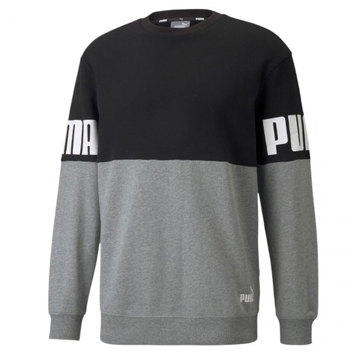 Męska Bluza Power Colour Block Z Okrągłym Dekoltem