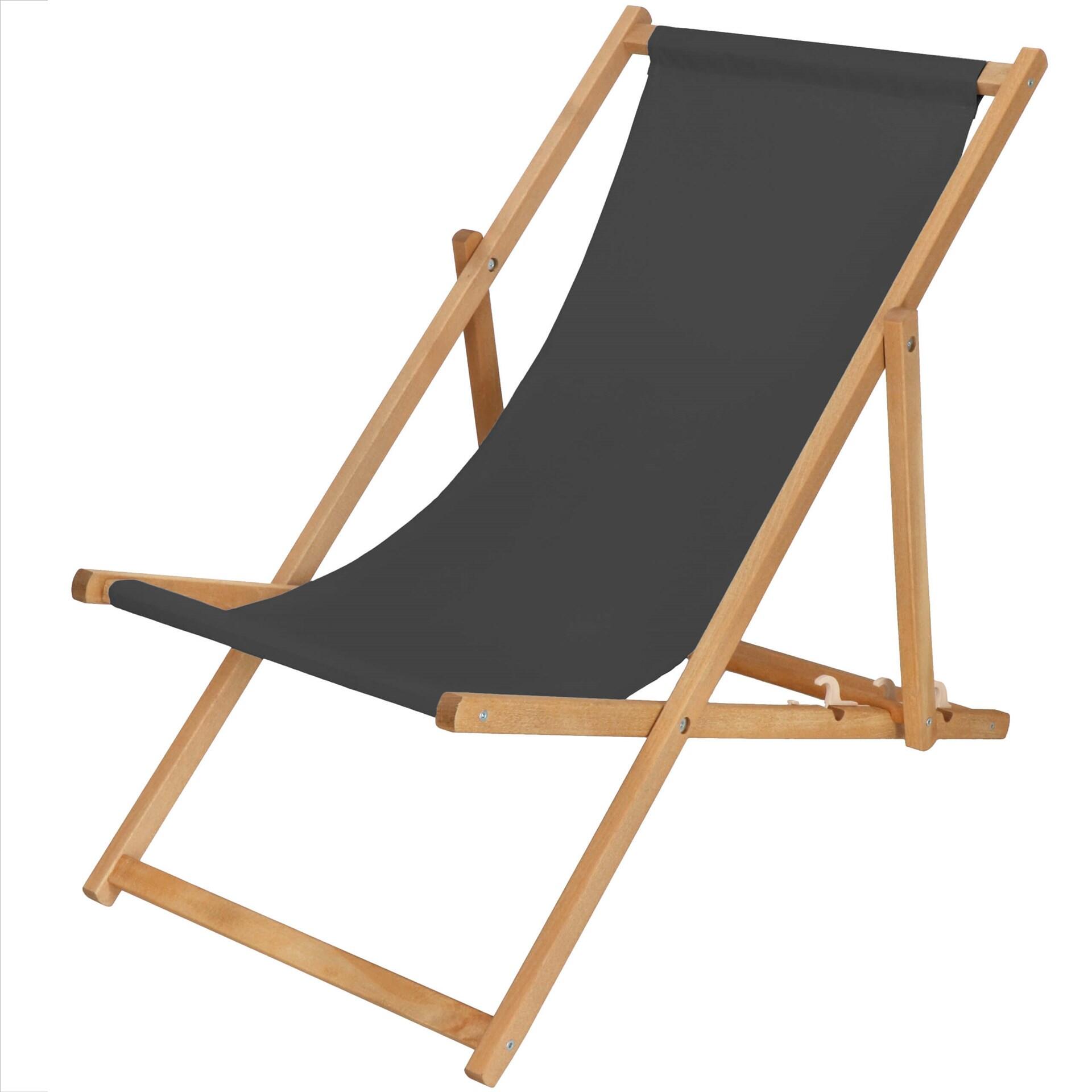 Leżak turystyczny Springos składany drewniany z 3-stopniową regulacją