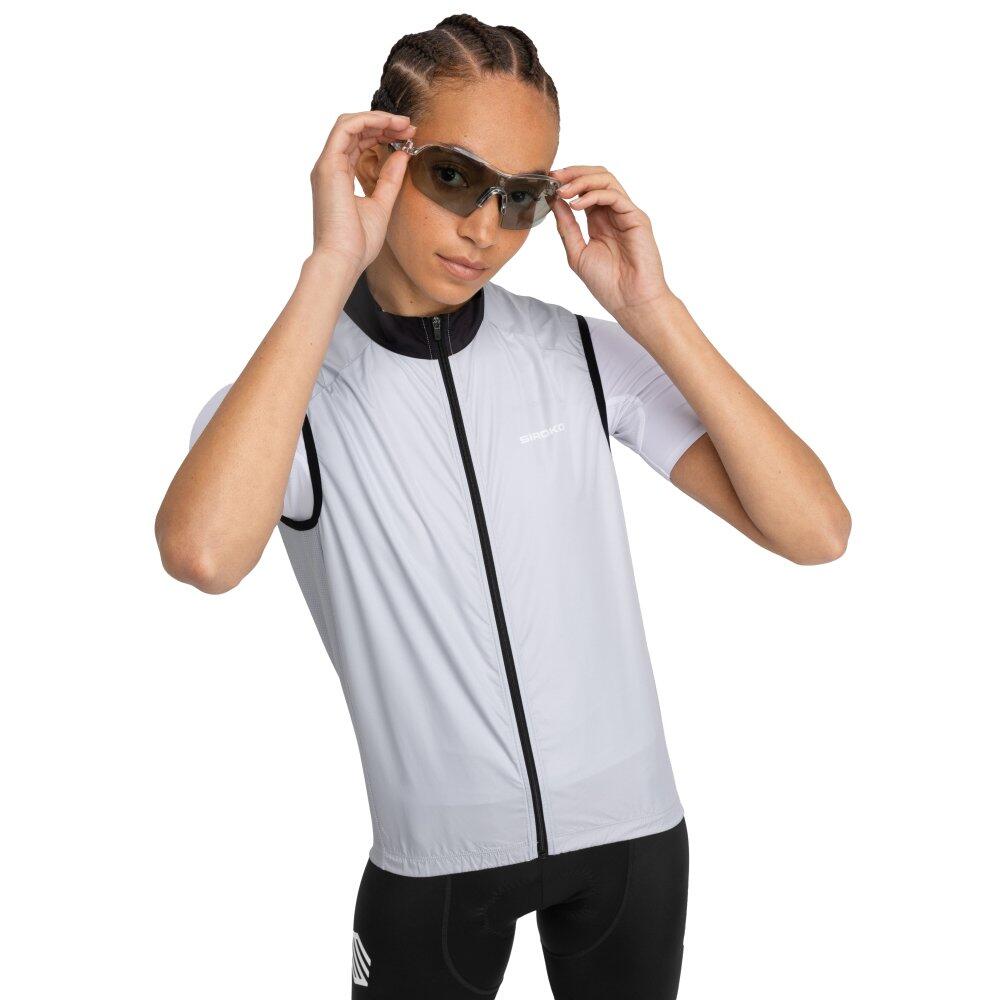 Damska wiatroszczelna kamizelka rowerowa Kolarstwo Siroko V1-W Ramaz