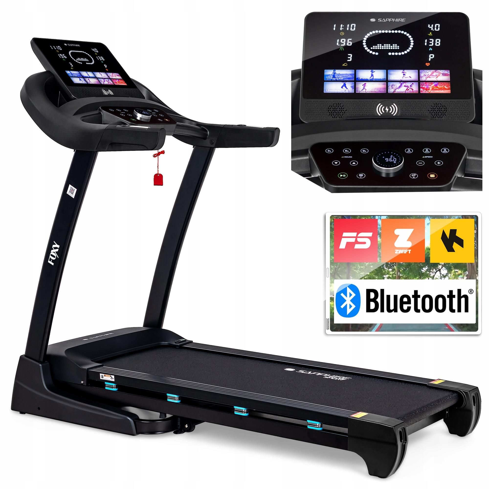 Bieżnia elektryczna Sapphire SG-2400T Foxy Bluetooth Aplikacje
