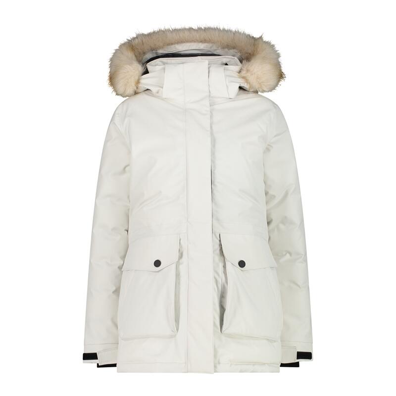 Kurtka Damska Zimowa CMP 32K3206F OCIEPLANA Biała