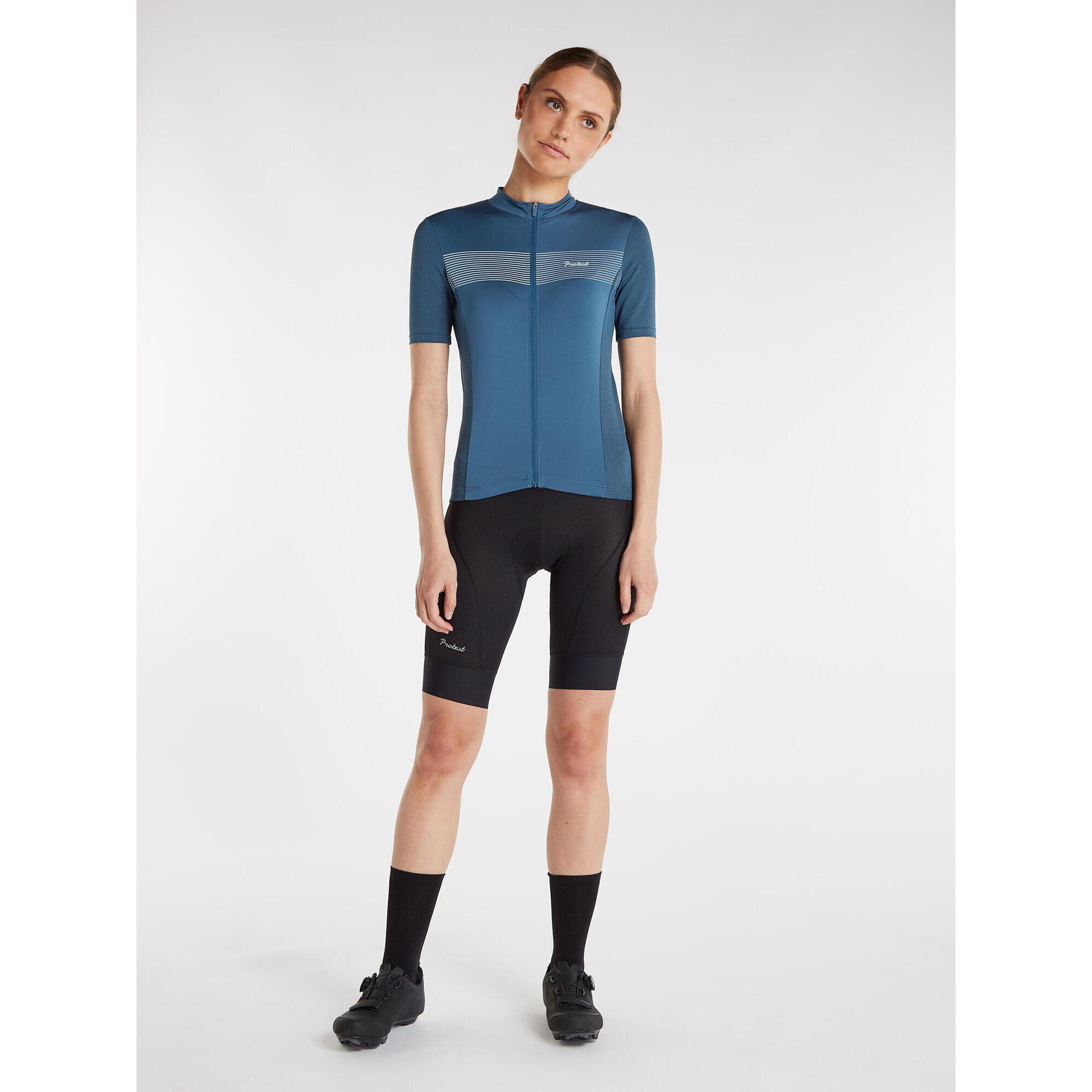 Koszulka na rower z krótkim rękawem zapinana na zamek damska PROTEST