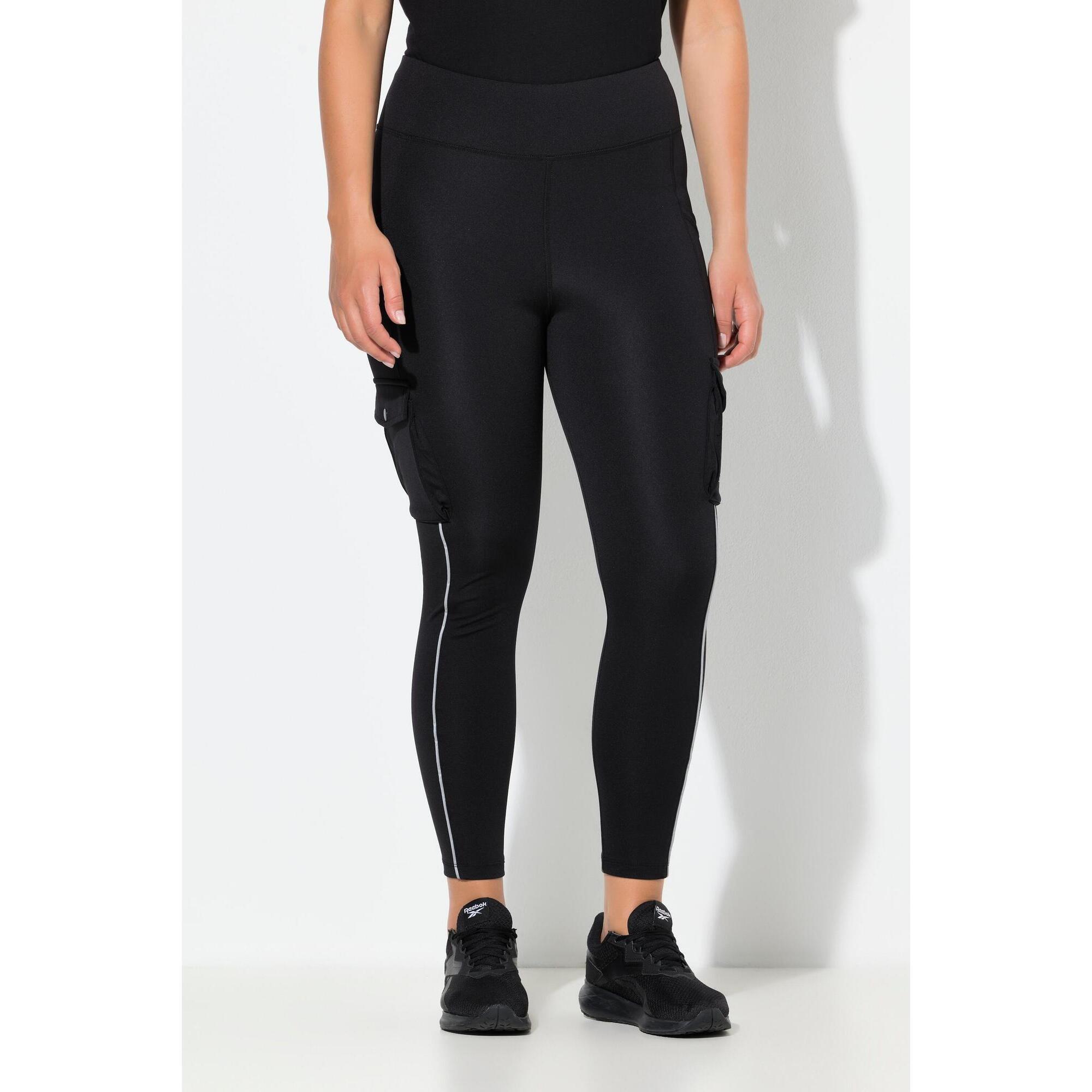 Damskie Legginsy sportowe kieszenie cargo materiał Powerstretch