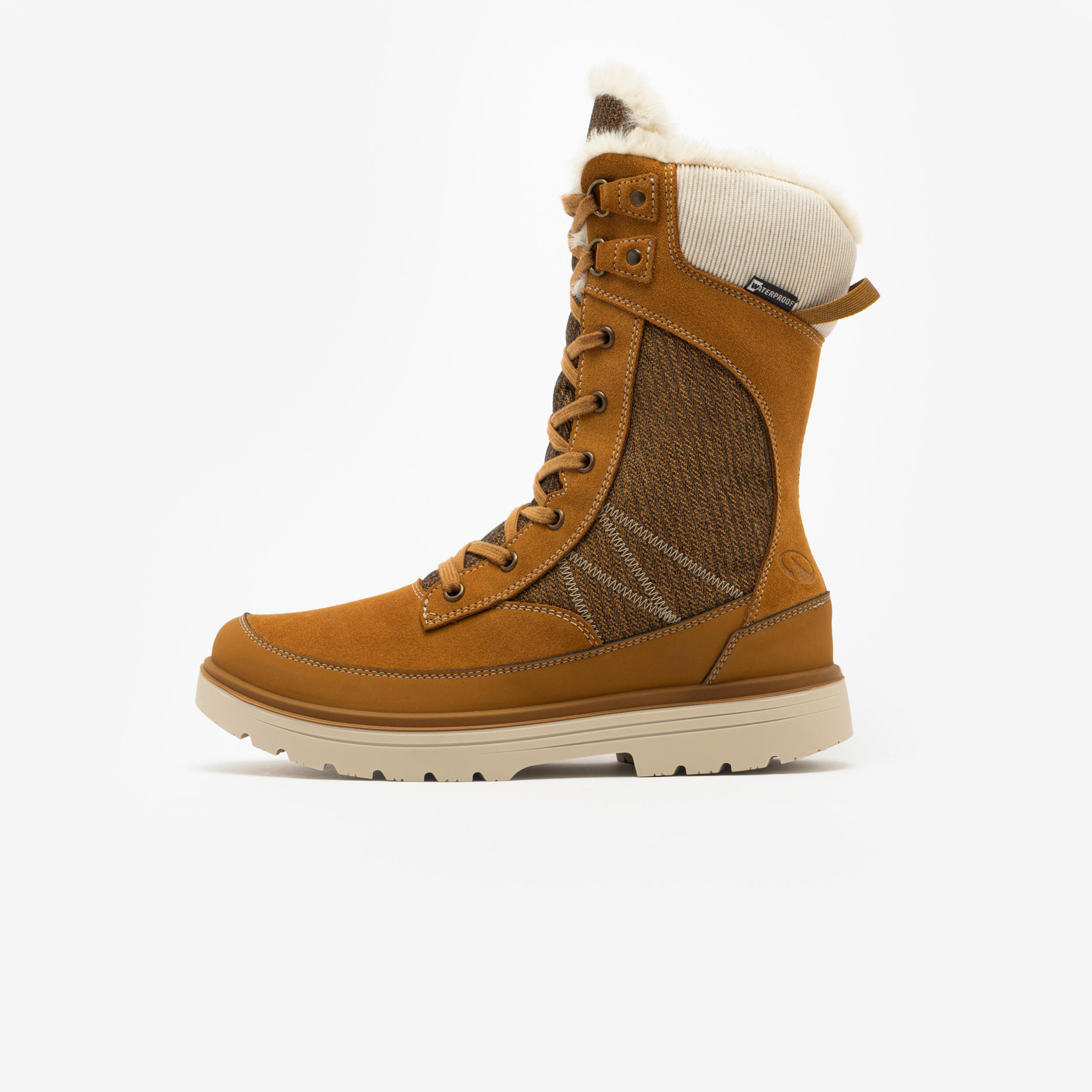 Buty turystyczne damskie Quechua NH900 skóra