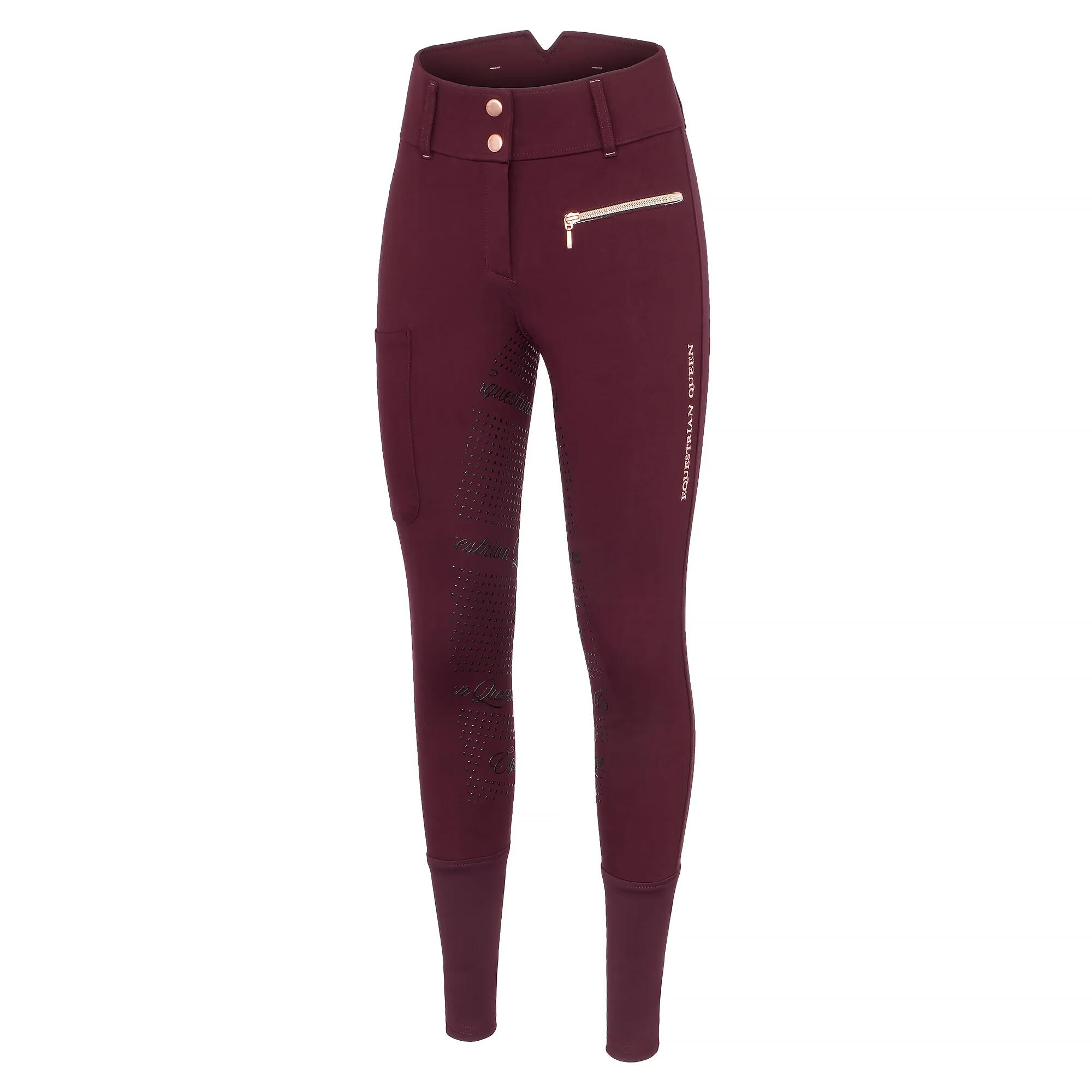 Bryczesy jeździeckie młodzieżowe EQUESTRIAN QUEEN Redbridge pełny lej