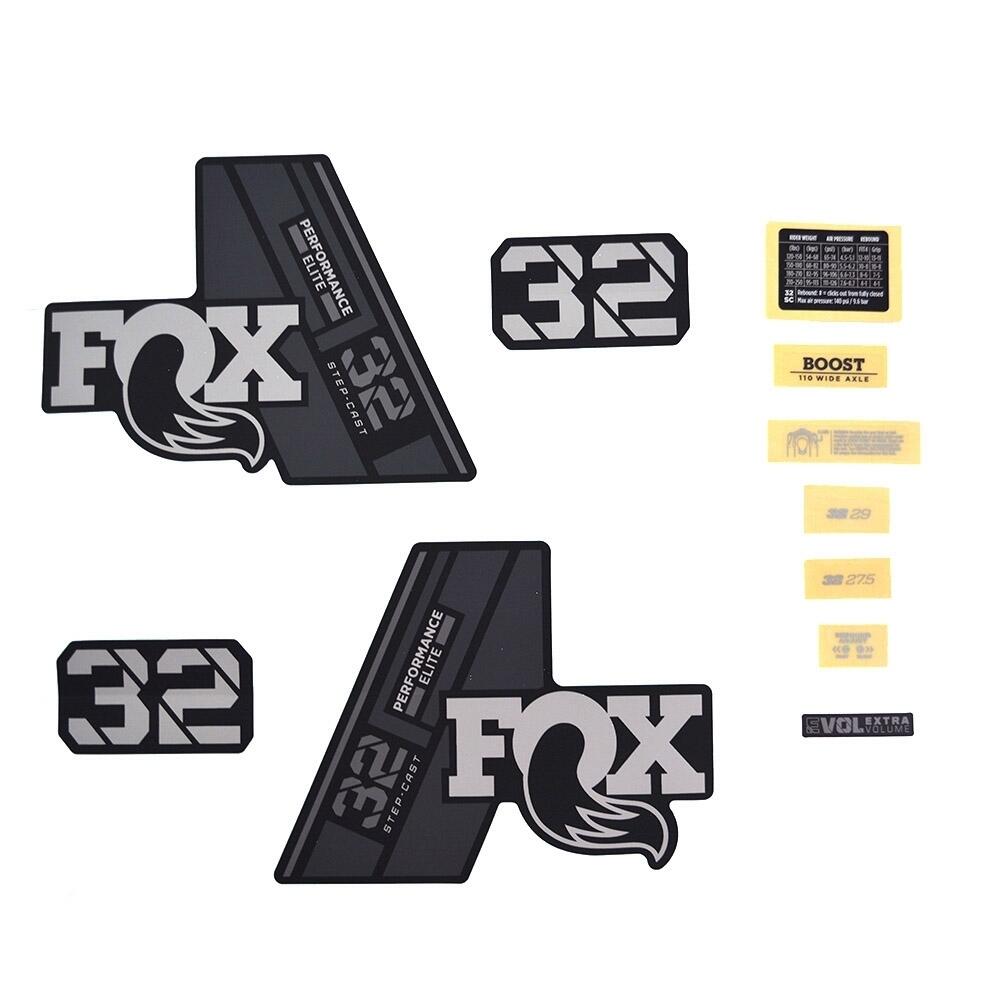 Zestaw naklejek transferowych Fox 2021, 32 SC, P-Se, Logo, Fork