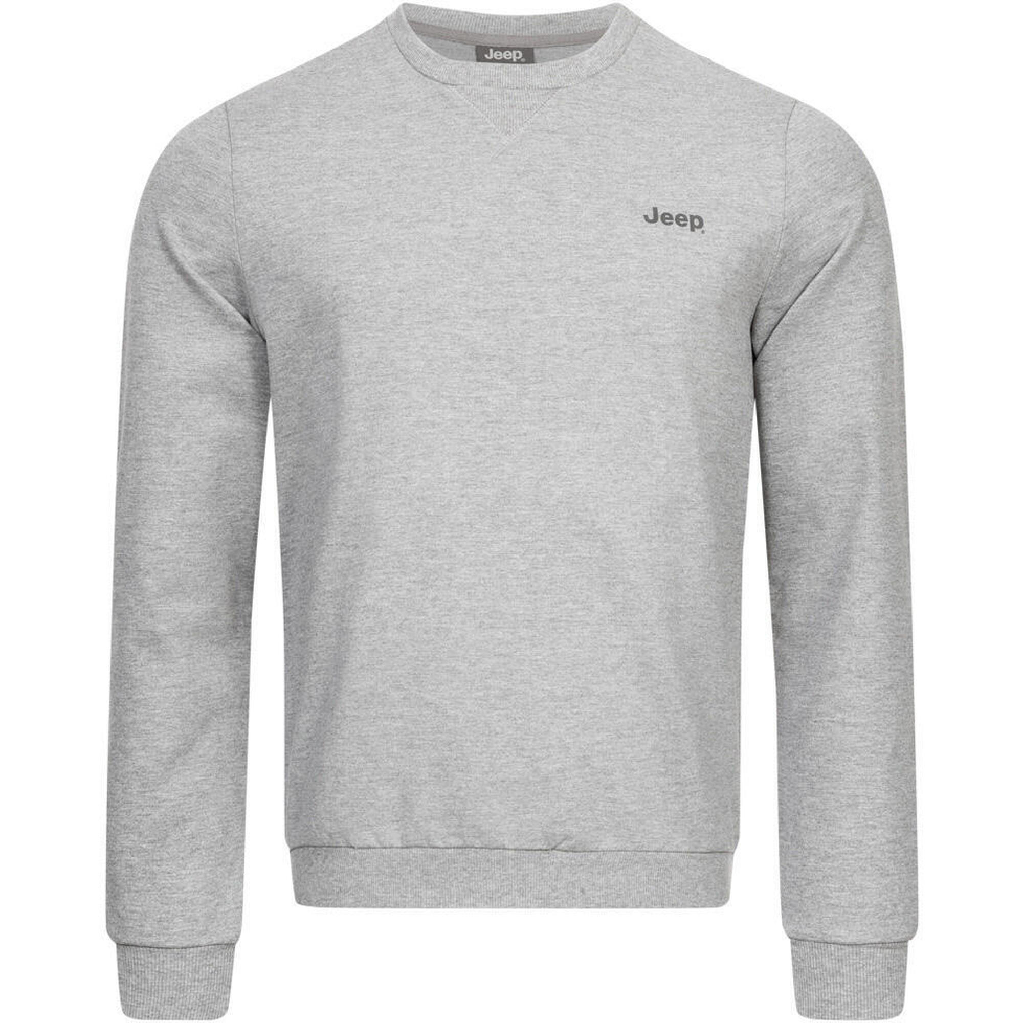 Jeep Męski Sweatshirt 2XL - Komfortowa Bawełna z Okrągłym Szyciem